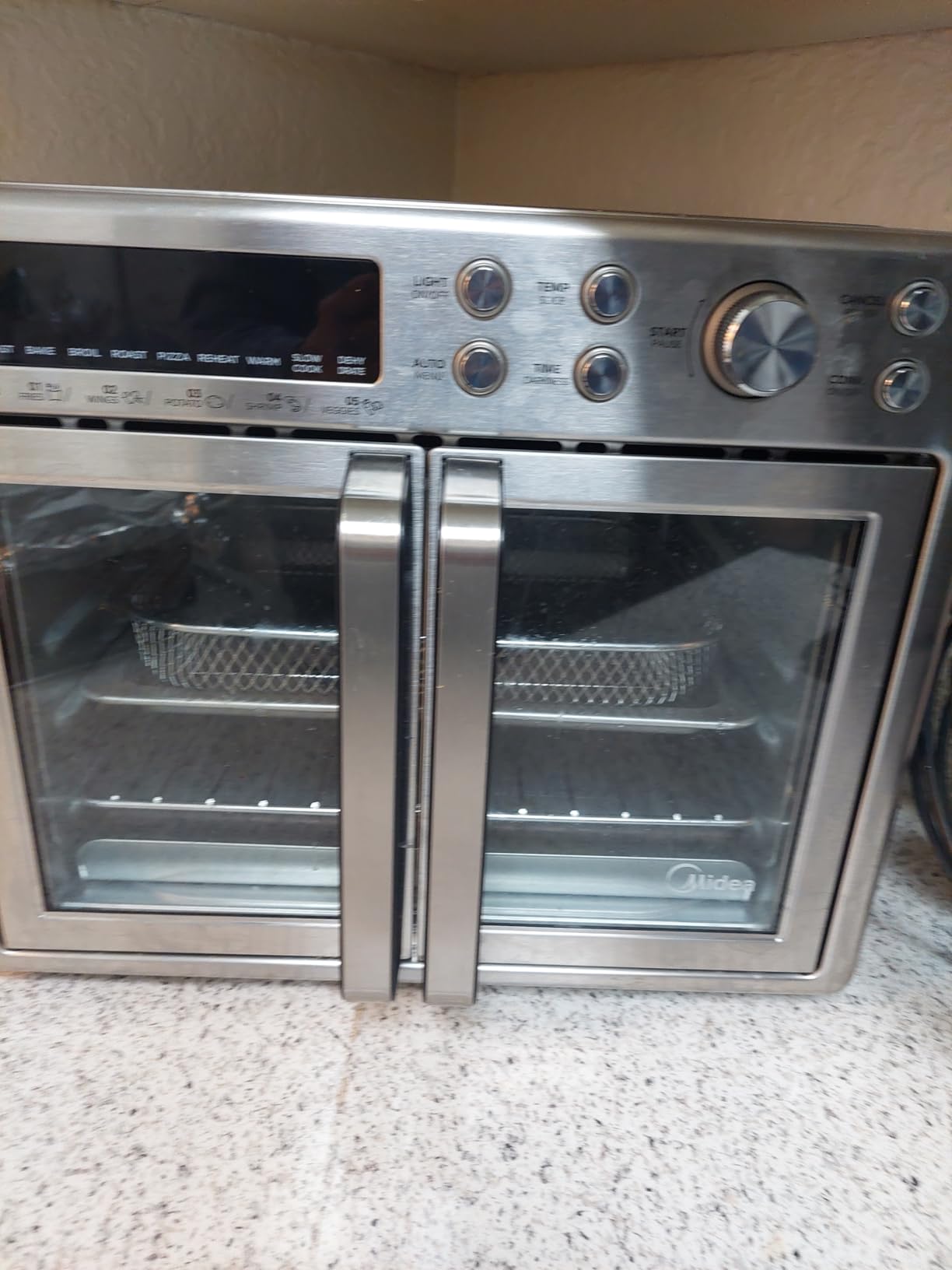Midea Flexify Classic French Door Toaster Oven Air Fryer Combo, 10-in-1 Large Capacity 26.4 QT Countertop Oven, 25% Faster Cooking and 90% Less Oil, Stainless Steel customer photo 1
