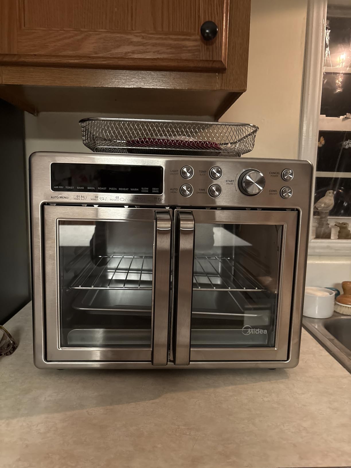 Midea Flexify Classic French Door Toaster Oven Air Fryer Combo, 10-in-1 Large Capacity 26.4 QT Countertop Oven, 25% Faster Cooking and 90% Less Oil, Stainless Steel customer photo 2