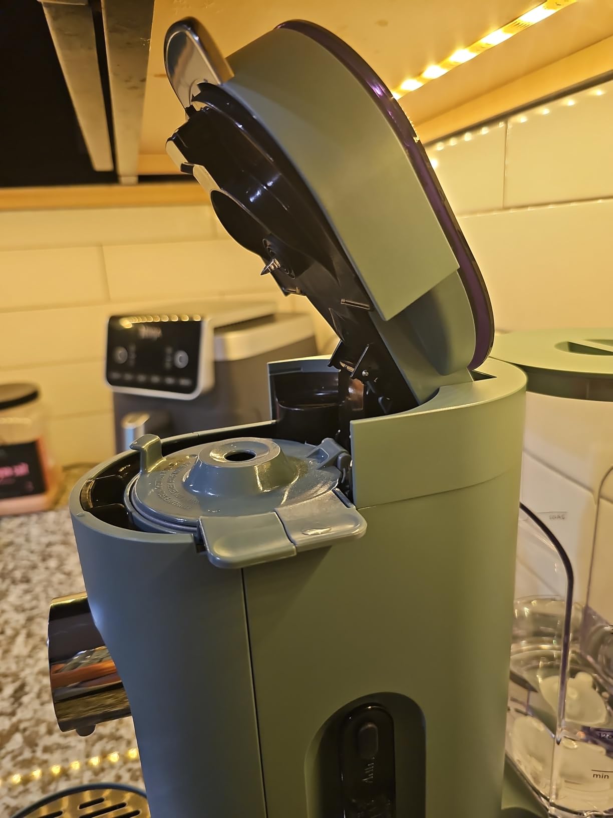 Ninja Pods & Grounds Specialty Single-Serve Coffee Maker, K-Cup Pod Compatible, Built-In Milk Frother, 6-oz. Cup to 24-oz. Travel Mug Sizes, Iced Coffee Maker, 1550 watts, Sage Green, PB051SG Customer Review Ninja Pods & Grounds Specialty Single-Serve Coffee Maker, K-Cup Pod Compatible, Built-In Milk Frother, 6-oz. Cup to 24-oz. Travel Mug Sizes, Iced Coffee Maker, 1550 watts, Sage Green, PB051SG - Customer Photo 1