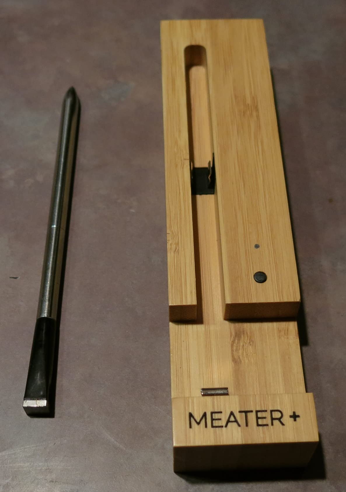 MEATER SE: Smart Bluetooth Meat Thermometer | Long-Range Wireless Probe for Oven, Grilling, Smoking, BBQ & Air Fryer | Dual Sensors & Guided Cook System | Black Charger customer photo 1
