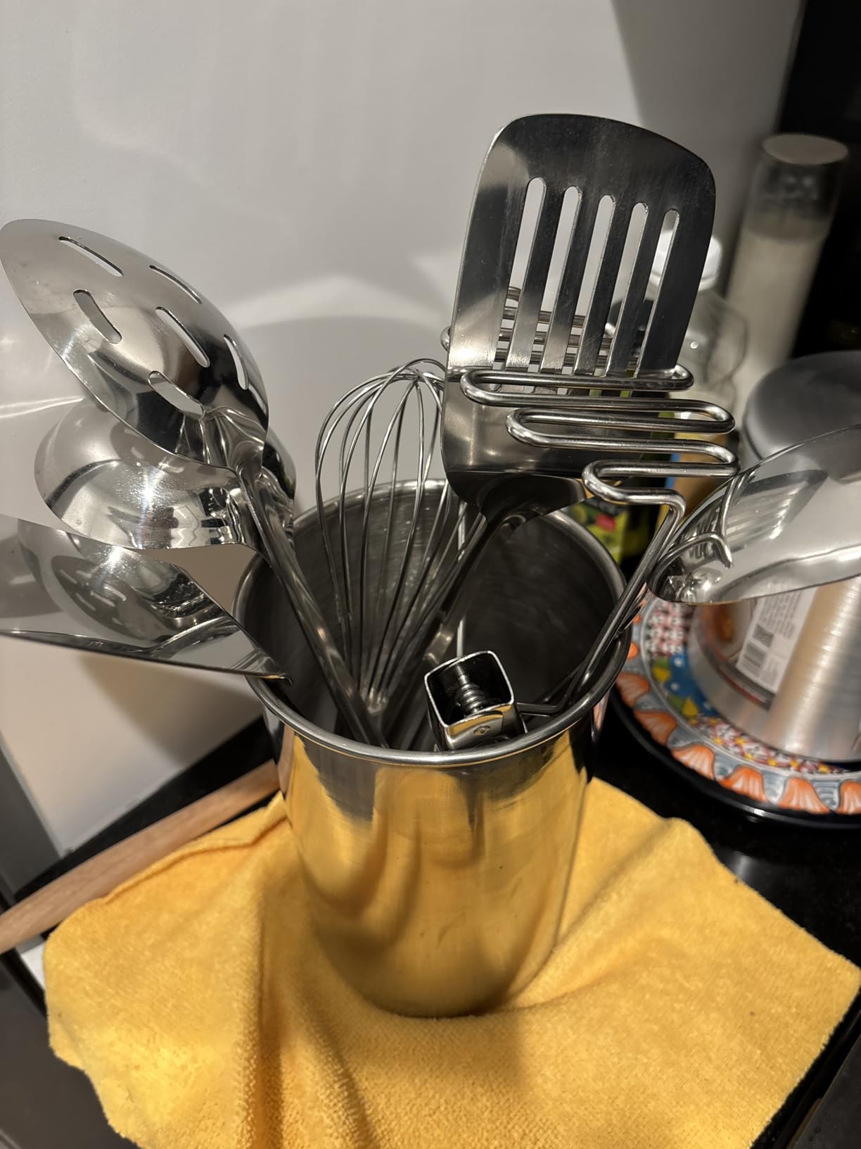 Avador Premium Set of 10 Stainless Steel Kitchen Tool Set with Holder Easy To Clean, Space Saving, Great for Cooking, Baking, Prepping - Customer Photo 1