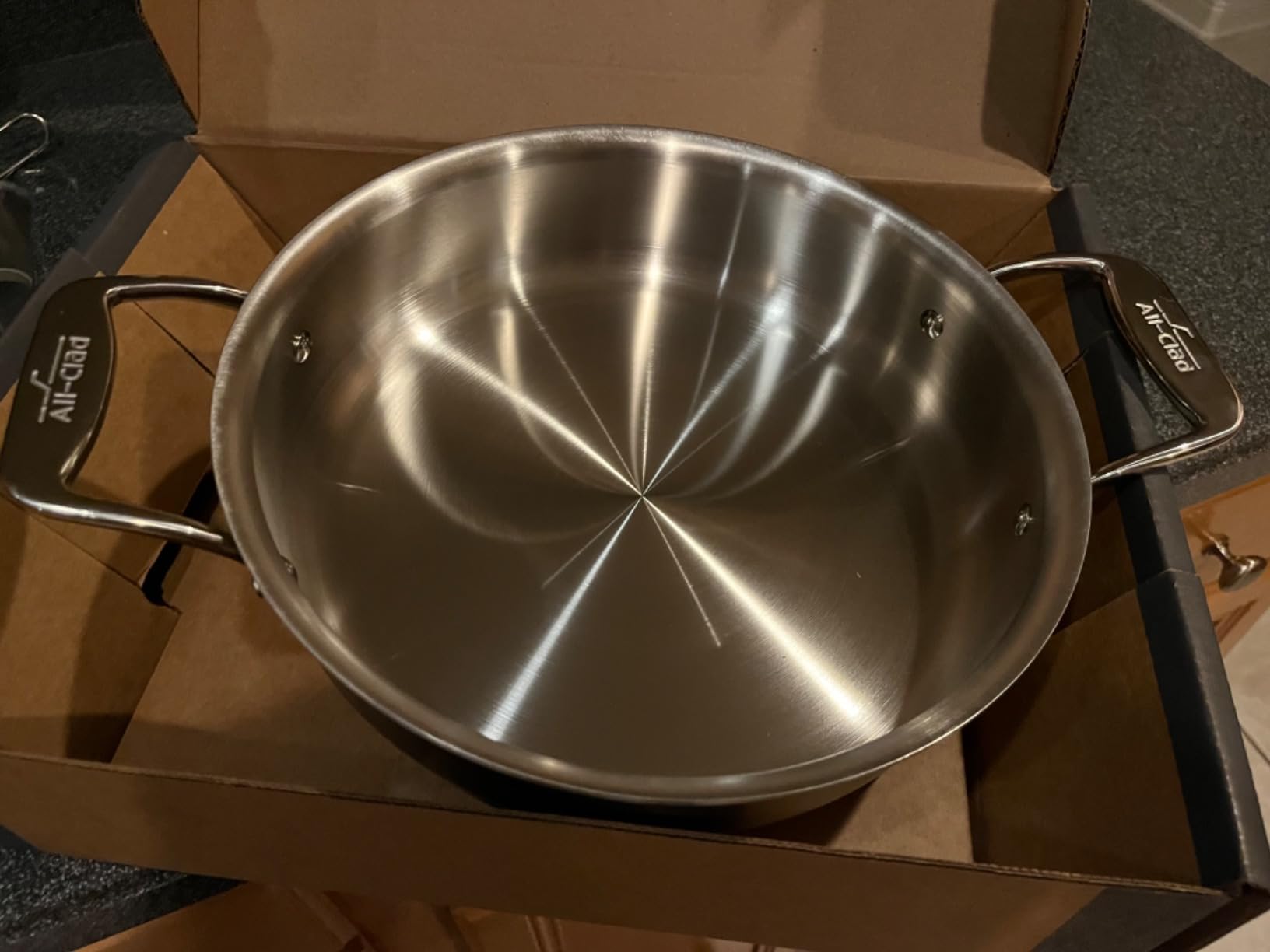 All-Clad Stainless Steel Strain & Splatter Guard, 10.5-Inch, Easy, Mess-Free Straining, Multifunctional Design Customer Review All-Clad Stainless Steel Strain & Splatter Guard, 10.5-Inch, Easy, Mess-Free Straining, Multifunctional Design - Customer Photo 1