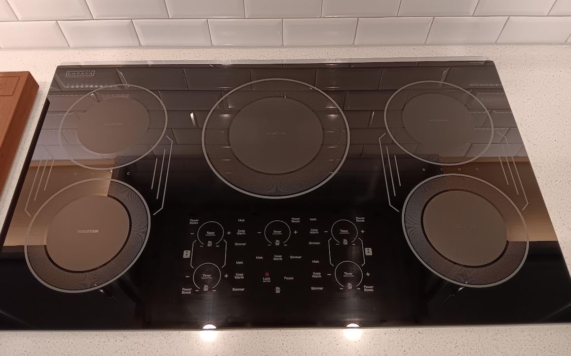 Empava Double/Dual Induction Cooktop 2 Burner, Shatter-proof Flat Glass Top, Bridge-SYNC, 3 Preset Modes, Bulit-in/Countertop, 110~120 Volt Plug in Electric Stove for Kitchen, RV, Outdoor Camping Customer Review Empava Double/Dual Induction Cooktop 2 Burner, Shatter-proof Flat Glass Top, Bridge-SYNC, 3 Preset Modes, Bulit-in/Countertop, 110~120 Volt Plug in Electric Stove for Kitchen, RV, Outdoor Camping - Customer Photo 4