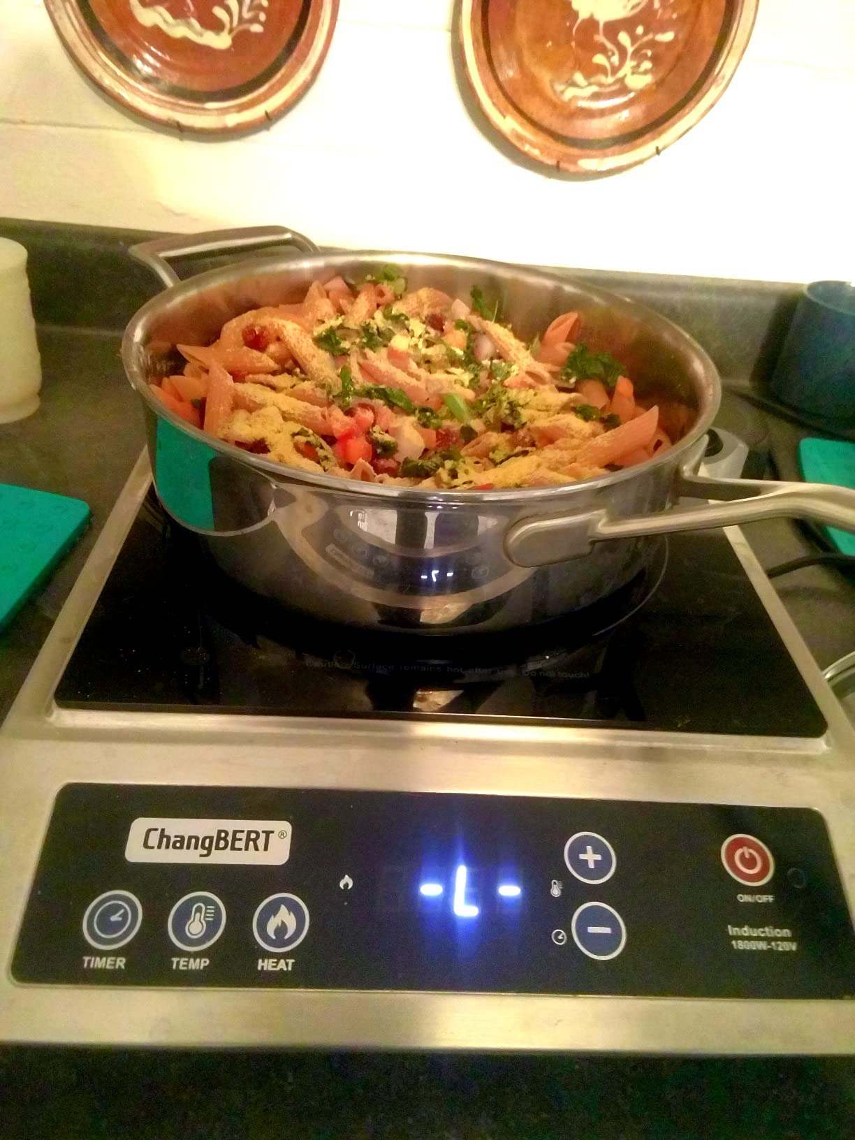 Empava Double/Dual Induction Cooktop 2 Burner, Shatter-proof Flat Glass Top, 18 Levels from 120°F to 460°F, 3 Preset Mode, Bulit-in/Countertop, 110~120 Volt Plug in Electric Stove for Kitchen, RV - Customer Photo 2