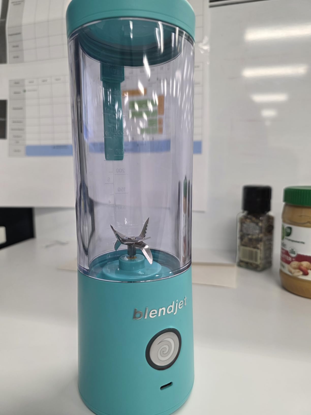 BlendJet 2 Portable Blender for Smoothies & Shakes - BlendJet Cordless Personal & Small Blender, USB-C Rechargeable & Self Cleaning - (Mint, 16 oz.) - Customer Photo 2