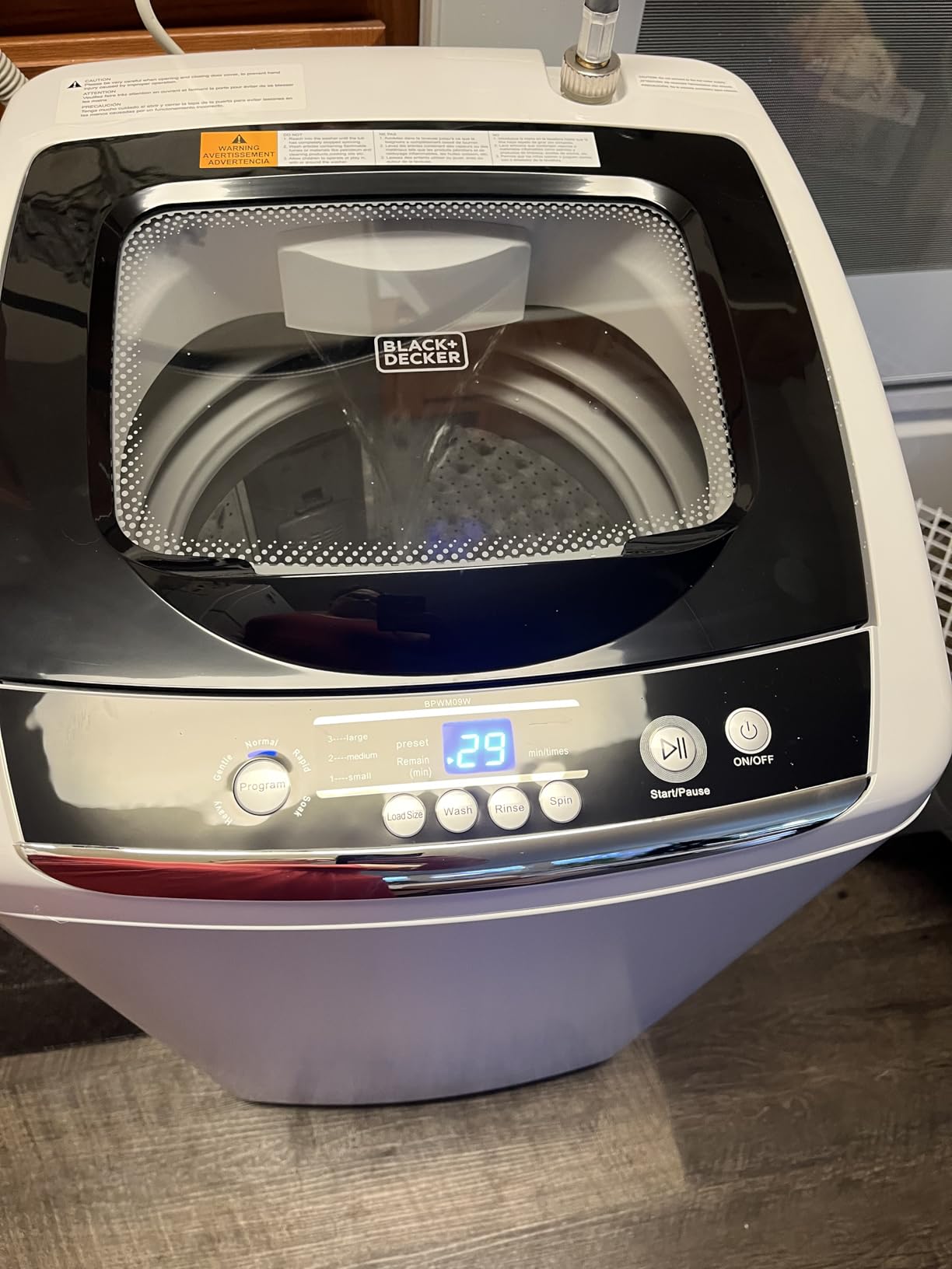 4.5 Cu. Ft. Front Load Washer, Full Size Washing Machine with 12 Cycles, ENERGY STAR certified Washer Machine, Hot & Cold Inlet Hoses, LED Display, 120V, BFLW45M, White customer photo 2
