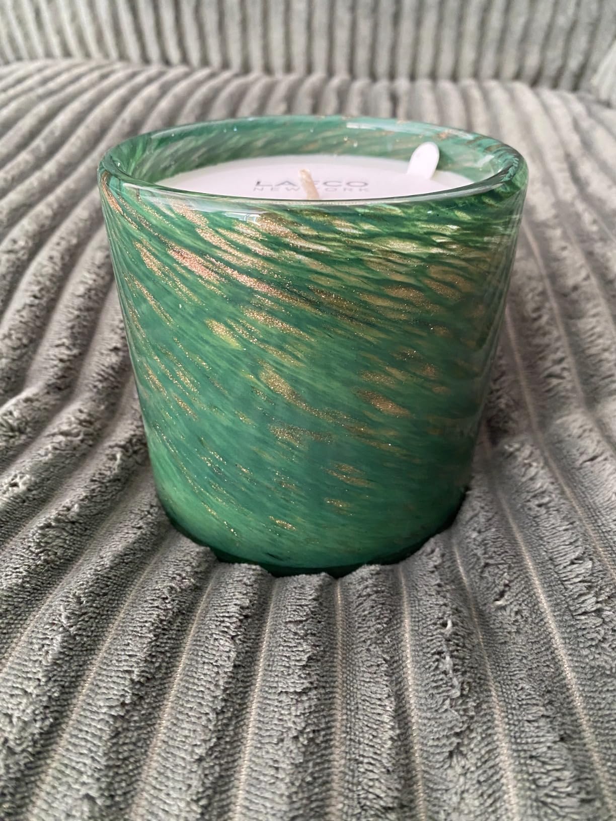 LAFCO New York Holiday Signature Candle, Woodland Spruce - 15.5 oz - 90-Hour Burn Time - Reusable, Hand Blown Glass Vessel - Made in The USA - Customer Photo 1