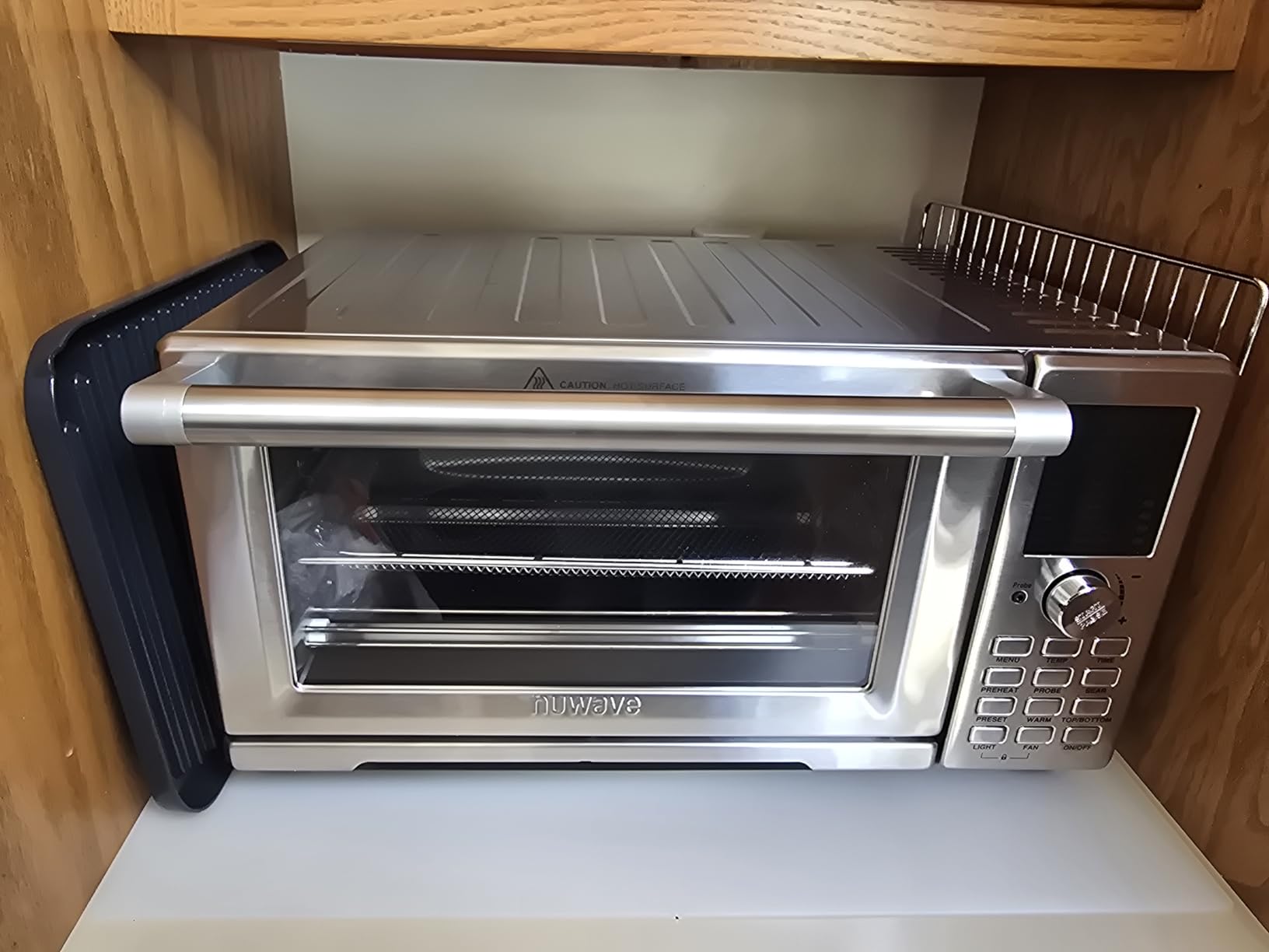 Nuwave Bravo XL Pro Air Fryer Toaster Oven with Grill Combo, 2025 New Ultra-Fast Convection System, 142 Presets, 50-500F, Smarter Probe, PFAS Free, 30QT Customer Review Nuwave Bravo XL Pro Air Fryer Toaster Oven with Grill Combo, 2025 New Ultra-Fast Convection System, 142 Presets, 50-500F, Smarter Probe, PFAS Free, 30QT - Customer Photo 2
