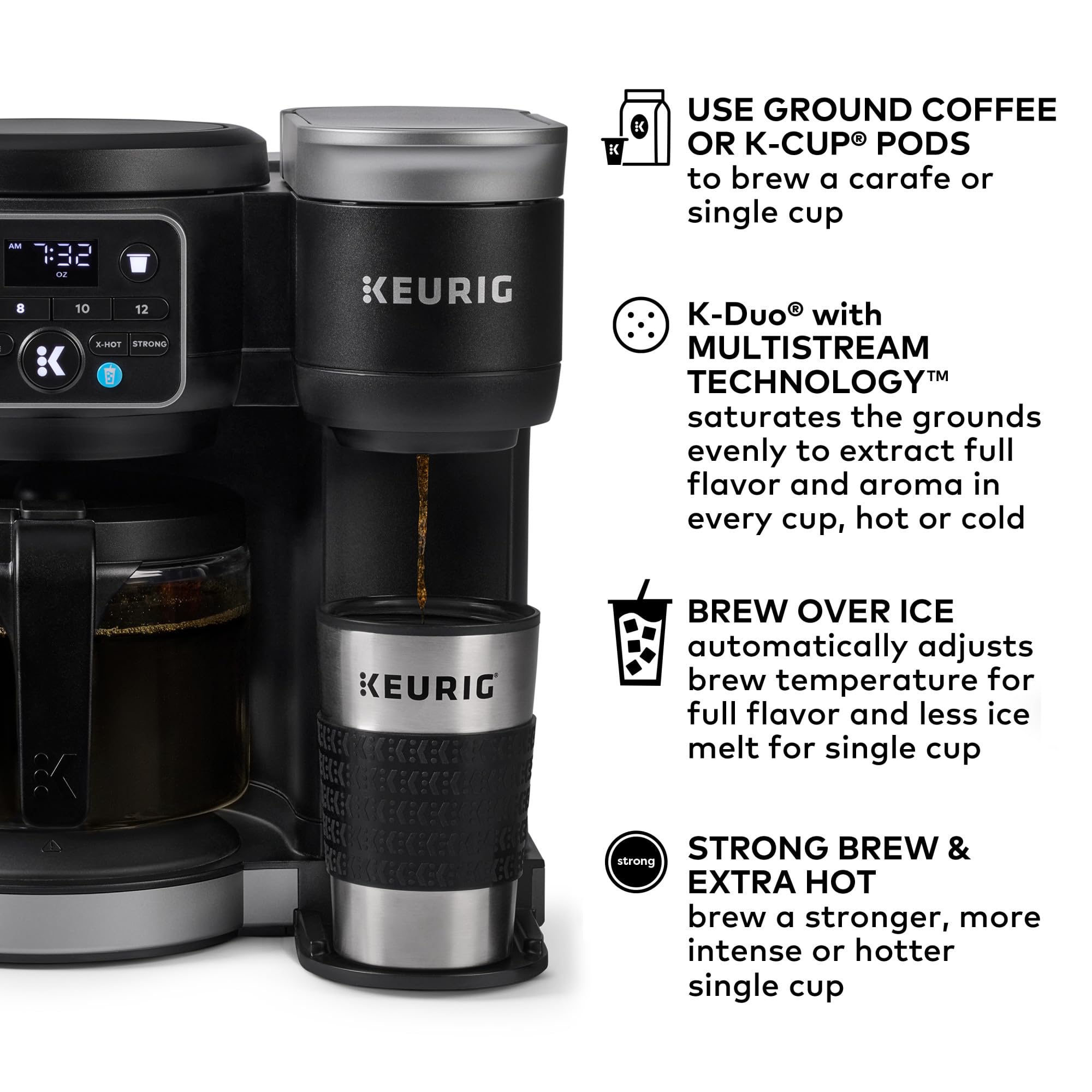 Keurig K-Duo Hot & Iced Single Serve & Carafe Coffee Maker, MultiStream Technology, 72oz Reservoir (Gen 2) Customer Review Keurig K-Duo Hot & Iced Single Serve & Carafe Coffee Maker, MultiStream Technology, 72oz Reservoir (Gen 2) - Customer Photo 1