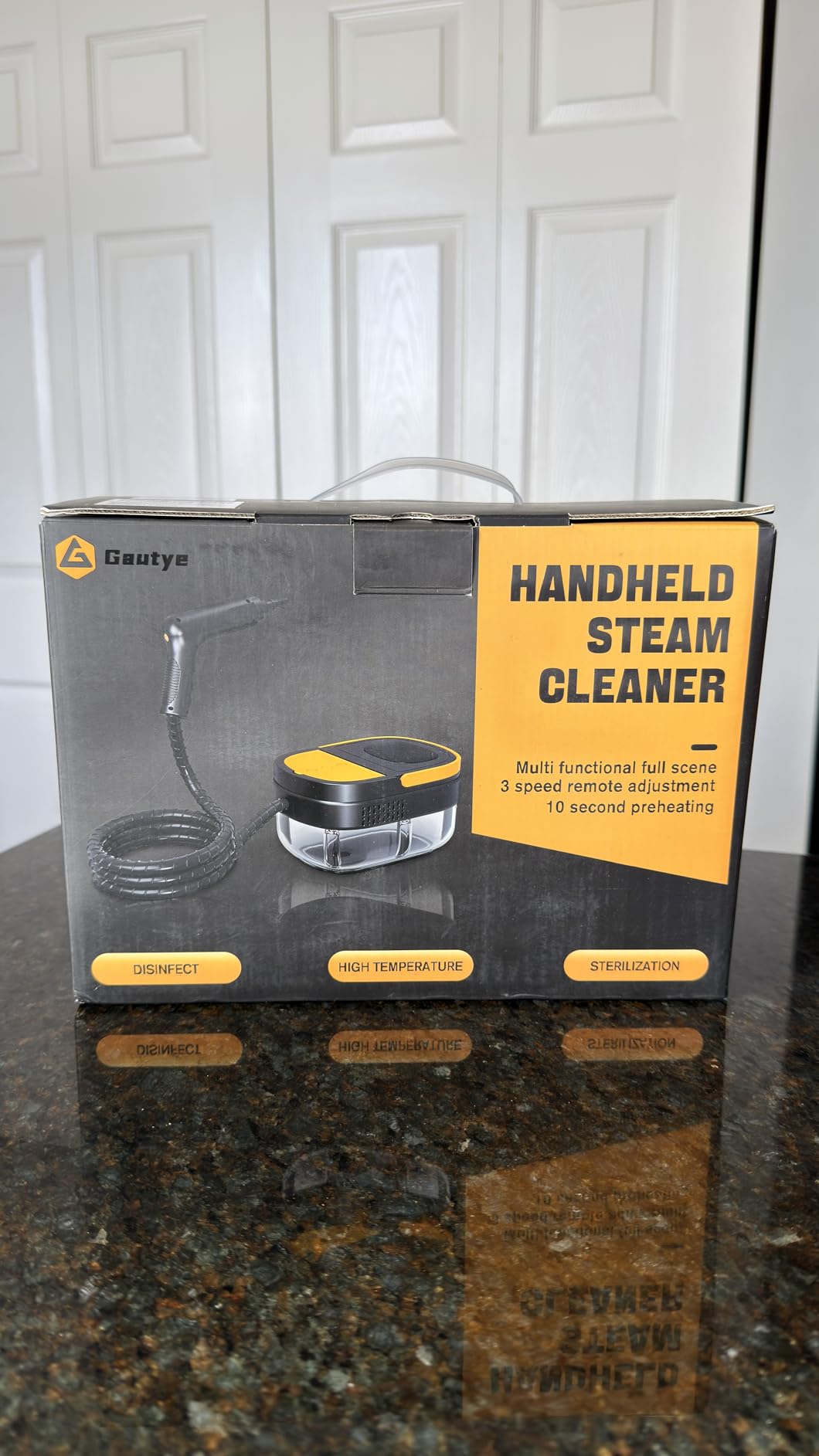 Gautye Steam Cleaner, 3-Level Adjustable Handle, 15s Heat-Up, 1.69 Quarts Tank, Portable Steamer for Cleaning with 15 pcs Accessories, Steam Cleaner for Home for Dirt, Grease, Grout, Tile,Floor, Car Customer Review Gautye Steam Cleaner, 3-Level Adjustable Handle, 15s Heat-Up, 1.69 Quarts Tank, Portable Steamer for Cleaning with 15 pcs Accessories, Steam Cleaner for Home for Dirt, Grease, Grout, Tile,Floor, Car - Customer Photo 2