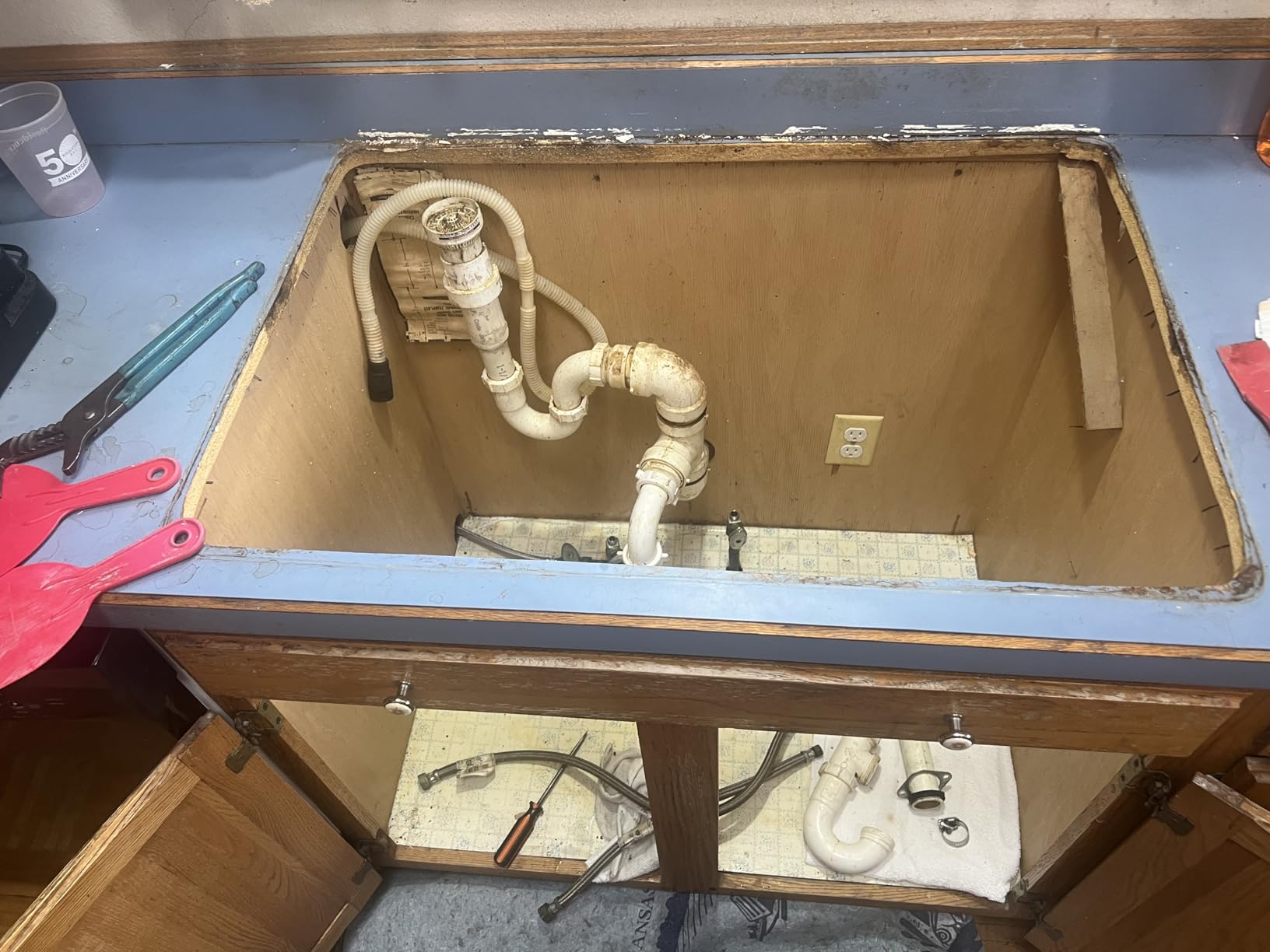 KRAUS Fairlane 33-inch Drop In/Top Mount Single Bowl 18-Gauge Stainless Steel Kitchen Sink, KHT640-33 - Customer Photo 2