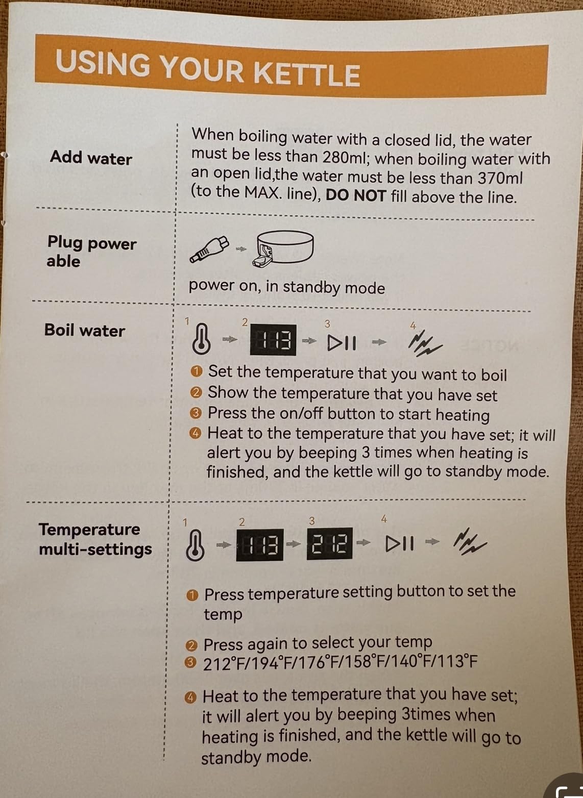 Travel Kettle, Dual Voltage Portable Electric Kettle 110V-220V-240V Smart Small Water Boiler for Tea & Coffee, 316 Stainless Steel, 6 Temperature Control and LCD Display, for Global Use (370ML) - Customer Photo 3