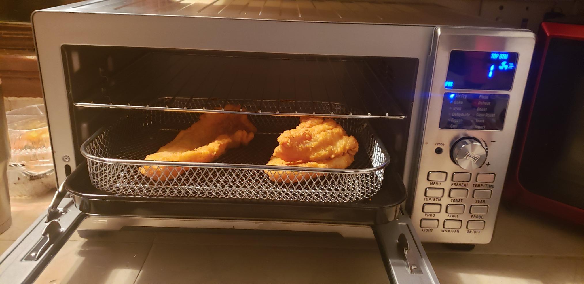 Nuwave Plug-In Grill Air Fryer Oven Combo w/Sheath Heaters, Authentic Char Flavor, 2024 New Convection System, 2X More Even, 100 Presets, Smarter Probe, 50-550°F, Stainless Steel - Customer Photo 2