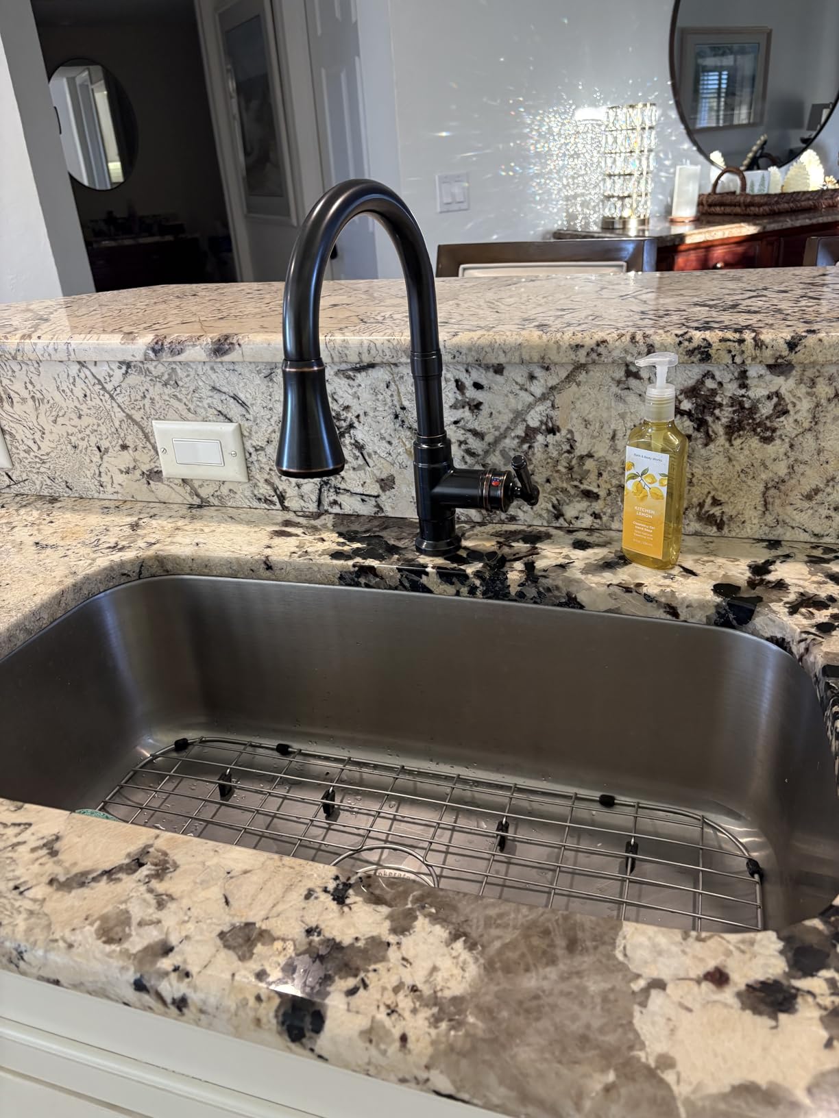 FORIOUS Vintage Kitchen Faucets with Pull Down Sprayer, Oil Rubbed Bronze, High Arc Single Handle Stainless Steel Antique Pull Out Sink Faucet for Farmhouse Camper Rv Bar, Fit for 1 or 3 Hole - Customer Photo 2