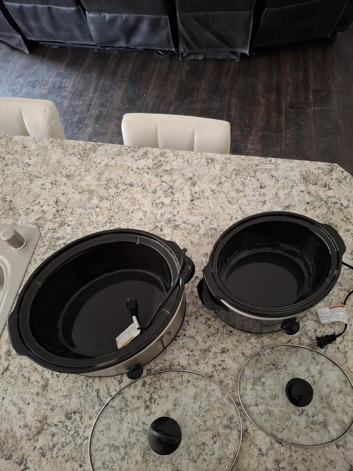 West Bend Slow Cooker 4-Quart Manual Crockery Style with Dishwasher Safe Oval Ceramic Crockpot and Glass Lid Two Temperature Settings Plus Keep Warm, 210-Watts, Black - Customer Photo 2
