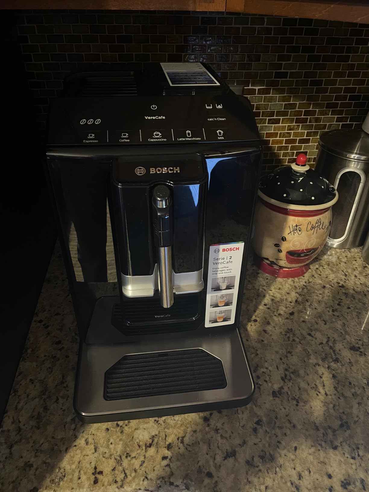 Bosch 300 Series Fully Automatic Espresso and Coffee Machine – In-Cup Frother, OneTouch Milk Drinks, 5 Drink Options, Ceramic Grinder, Easy Clean & Descale, in Black TIU20109 - Customer Photo 2