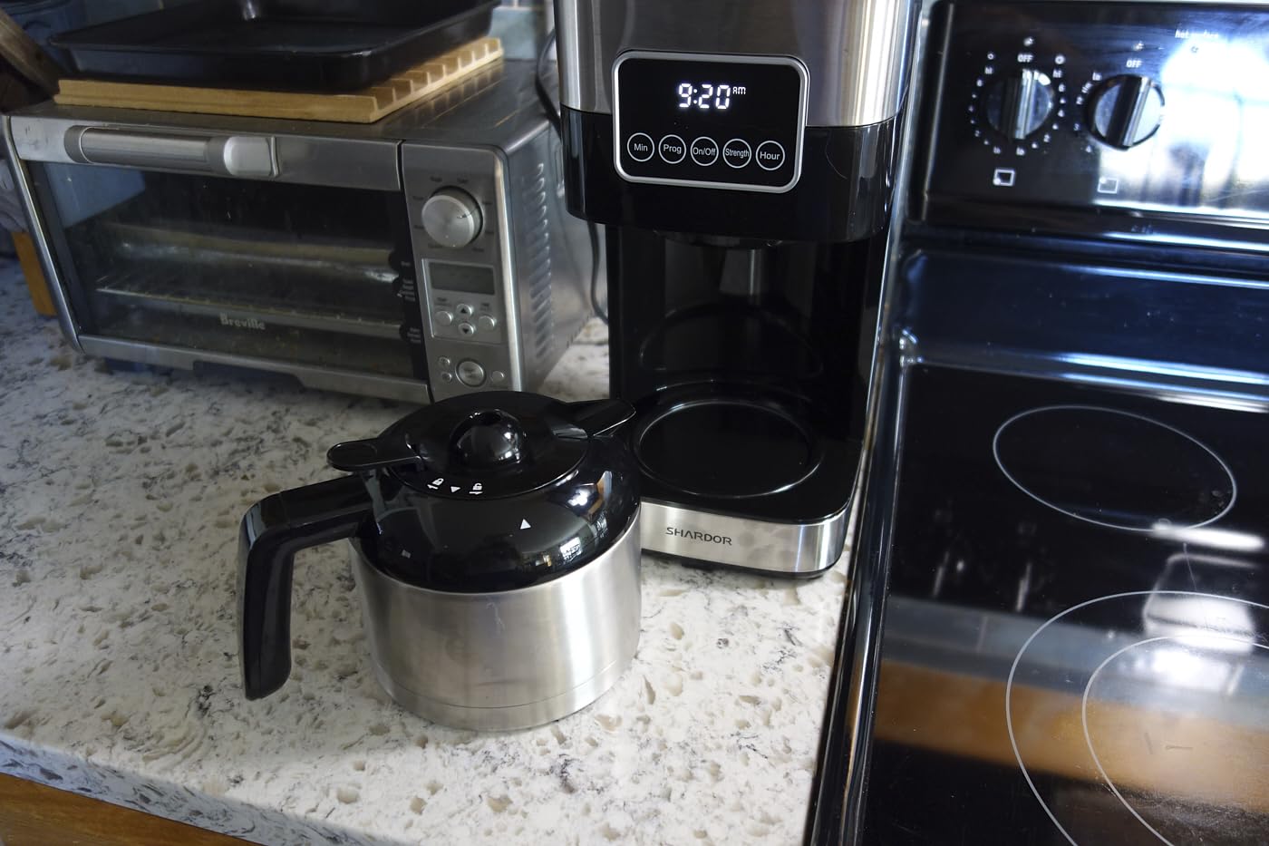 SHARDOR 10-Cup Programmable Coffee Maker, Regular & Strong Brew Drip Coffee Machine for Home and Office, Auto Shut Off, Permanent Filter, Silver Customer Review SHARDOR 10-Cup Programmable Coffee Maker, Regular & Strong Brew Drip Coffee Machine for Home and Office, Auto Shut Off, Permanent Filter, Silver - Customer Photo 2