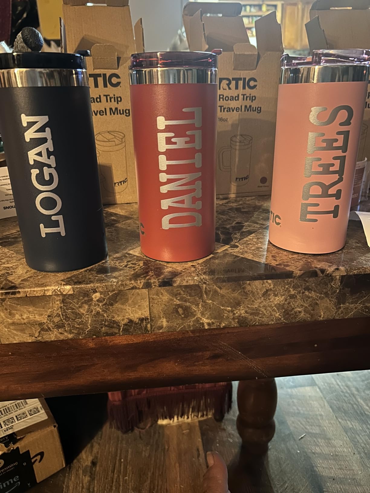 RTIC 20oz Road Trip Travel Mug with Lid and Handle, Ceramic Lined, Insulated, Stainless Steel, Metal, Double Wall Vacuum-Insulation, Portable Coffee, Tea Cup for Hot and Cold Drink, Black - Customer Photo 2
