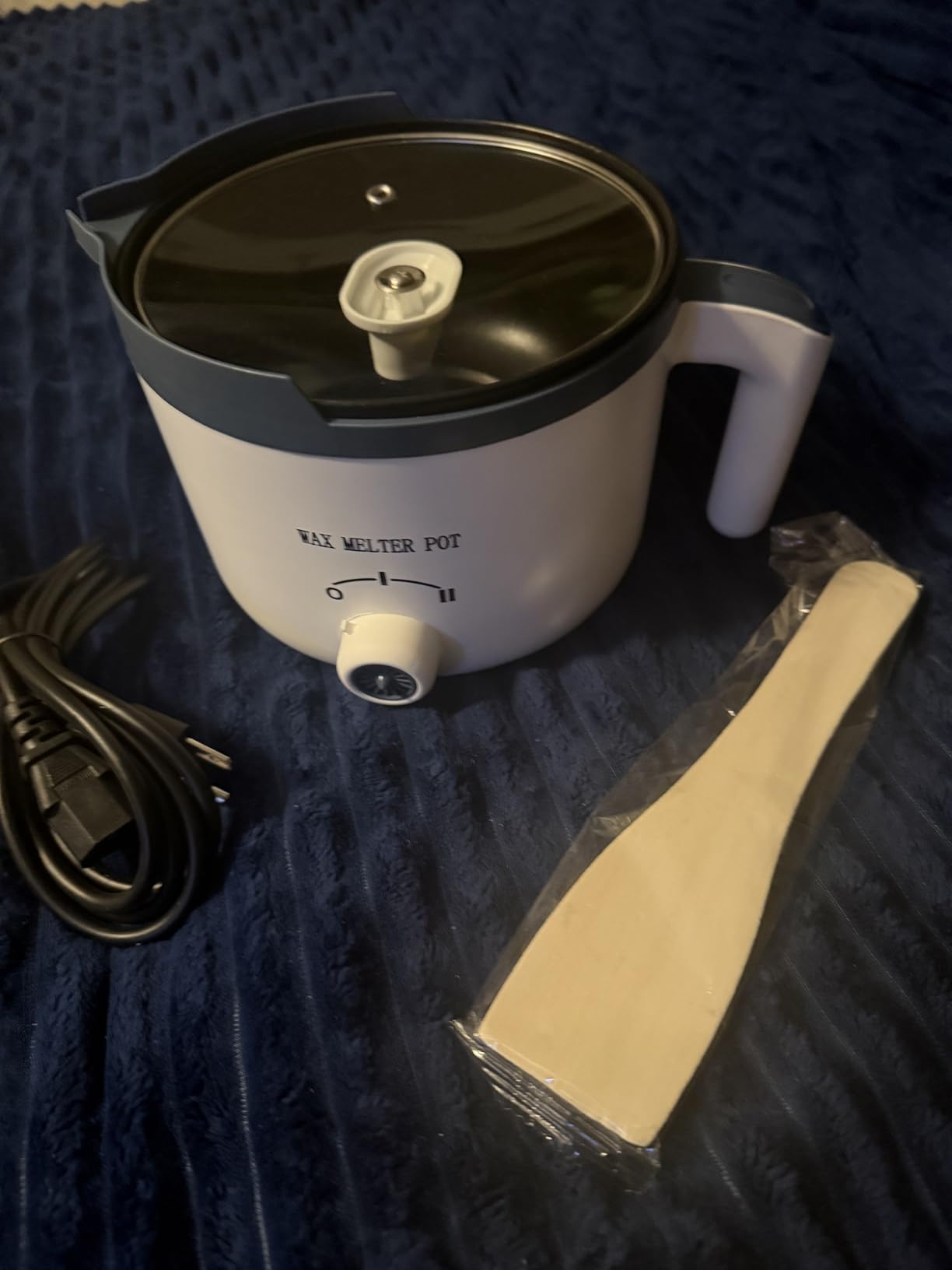 WcoDusak Electric Wax Melting Pot with Thermometer, Wax Melter with Spout for Candle Making - 1.5QT Pour-Through Design for Fast and Even Melting of Soy & Beeswax Wax Customer Review WcoDusak Electric Wax Melting Pot with Thermometer, Wax Melter with Spout for Candle Making - 1.5QT Pour-Through Design for Fast and Even Melting of Soy & Beeswax Wax - Customer Photo 1