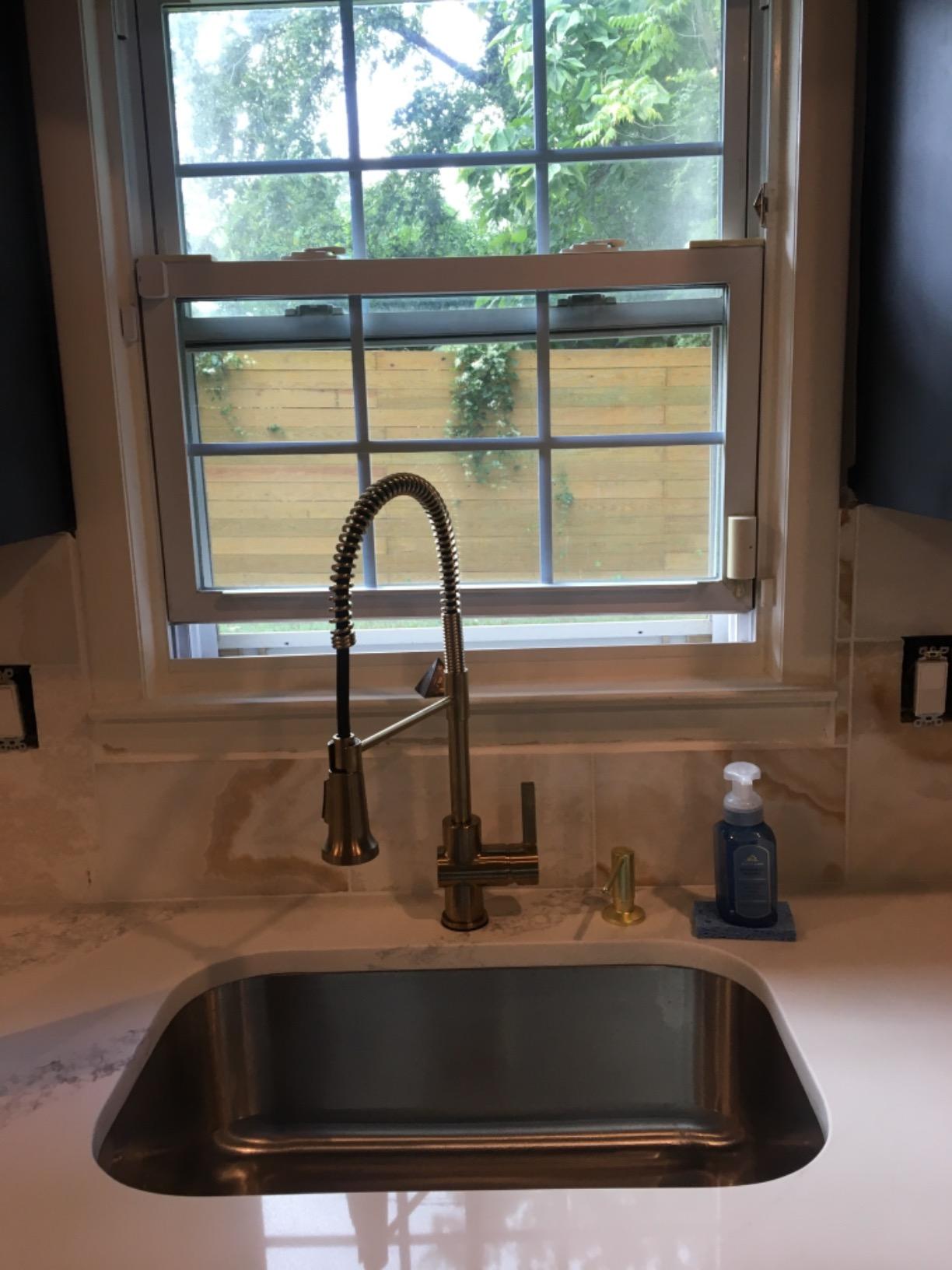 KRAUS Coda 2-Function Single Handle Pull Down Kitchen Faucet in Spot-Free Brushed Brass, KPF-1626BB - Customer Photo 2