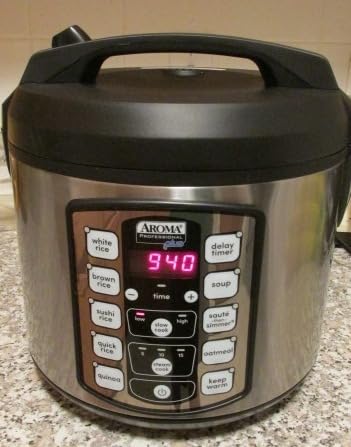 AROMA CoreCoat Digital Rice Cooker & Steamer for Brown Rice with Nonstick Ceramic Coating (8 Cups Cooked, 4 Cups Uncooked) - Customer Photo 2