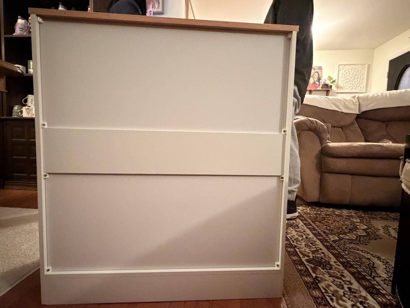 Shintenchi Kitchen Buffet Cabinet with Adjustable Shelf, Modern Kitchen Storage Cabinet,Farmhouse Coffee Bar Cabinet（White） - Customer Photo 2