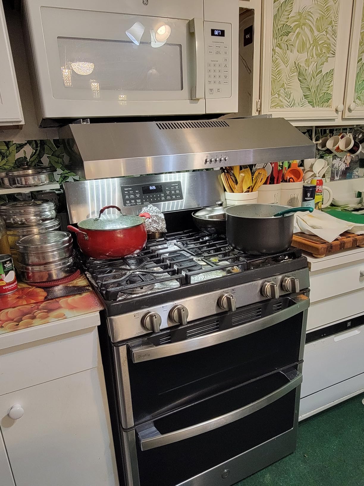 Under Cabinet Range Hood 30 Inch, 1200 CFM, 4-Speed Kitchen Hood, 30 Stainless Steel Kitchen Stove Vent Hoods 30 Inch with 2 LED Lights Standard Customer Review Under Cabinet Range Hood 30 Inch, 1200 CFM, 4-Speed Kitchen Hood, 30 Stainless Steel Kitchen Stove Vent Hoods 30 Inch with 2 LED Lights Standard - Customer Photo 2