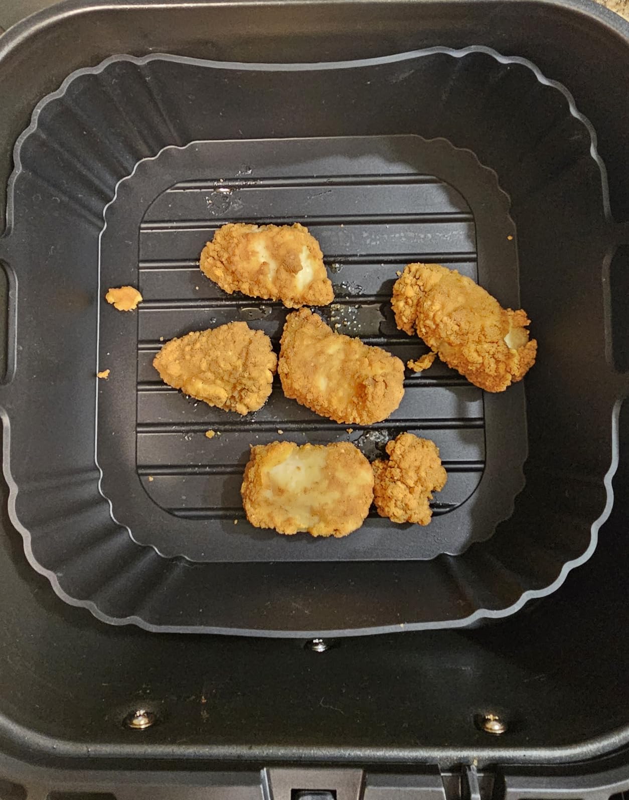 Square Silicone Air Fryer Liners 2 Pack, Compatible with Ninja AF141 181, 8.5 Inch Air Fryer Liners for COSORI 5-6.5 QT, Reusable Silicone Basket Customer Review Square Silicone Air Fryer Liners 2 Pack, Compatible with Ninja AF141 181, 8.5 Inch Air Fryer Liners for COSORI 5-6.5 QT, Reusable Silicone Basket - Customer Photo 1
