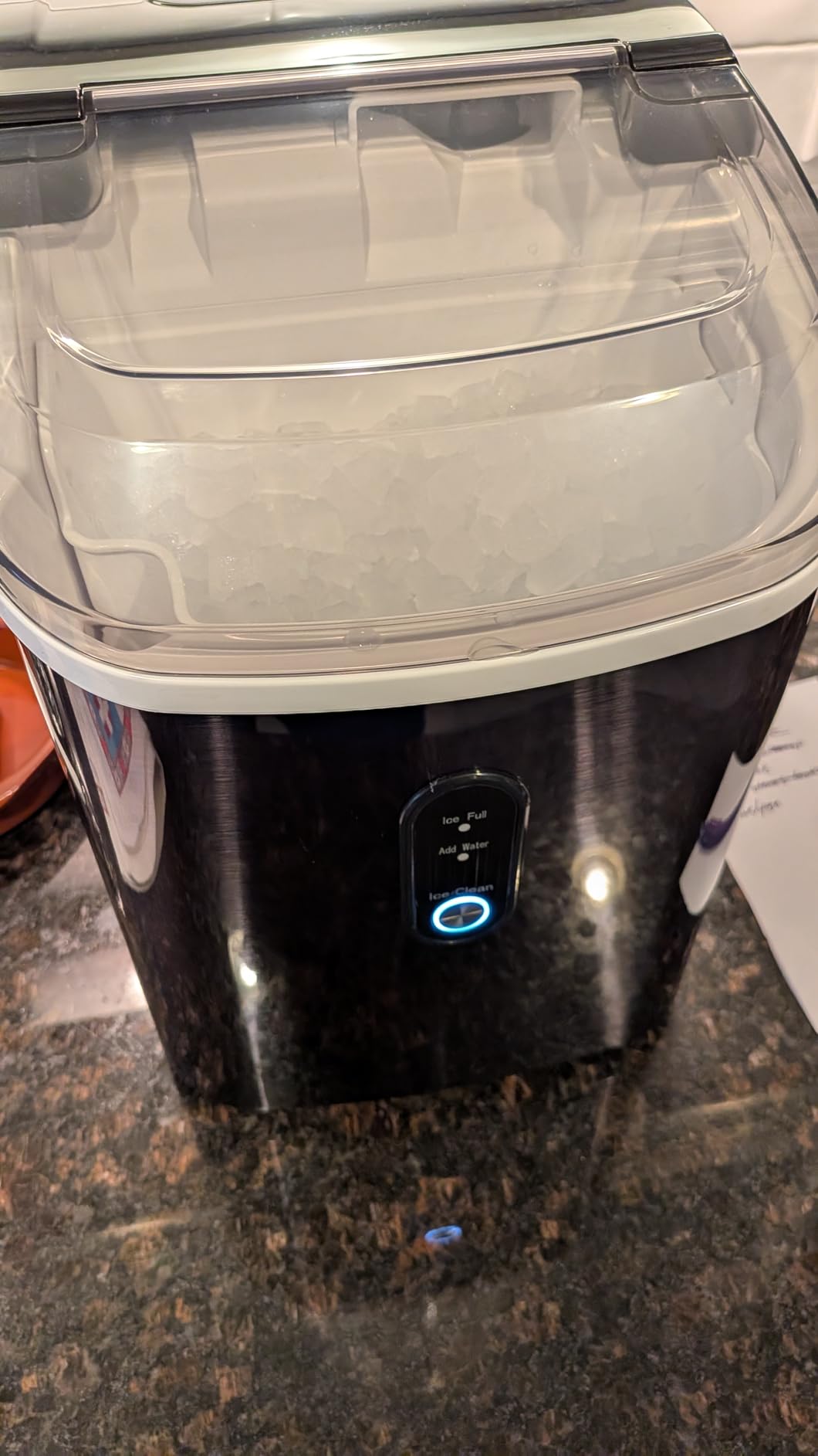 Antarctic Star Nugget Ice Maker Countertop with Soft Chewable Ice, Portable Sonic Ice Maker with Basket and Scoop, Removable Top Cover, Auto-Cleaning for Home/Party/RV/Camping (Stainless Steel Silver) Customer Review Antarctic Star Nugget Ice Maker Countertop with Soft Chewable Ice, Portable Sonic Ice Maker with Basket and Scoop, Removable Top Cover, Auto-Cleaning for Home/Party/RV/Camping (Stainless Steel Silver) - Customer Photo 1