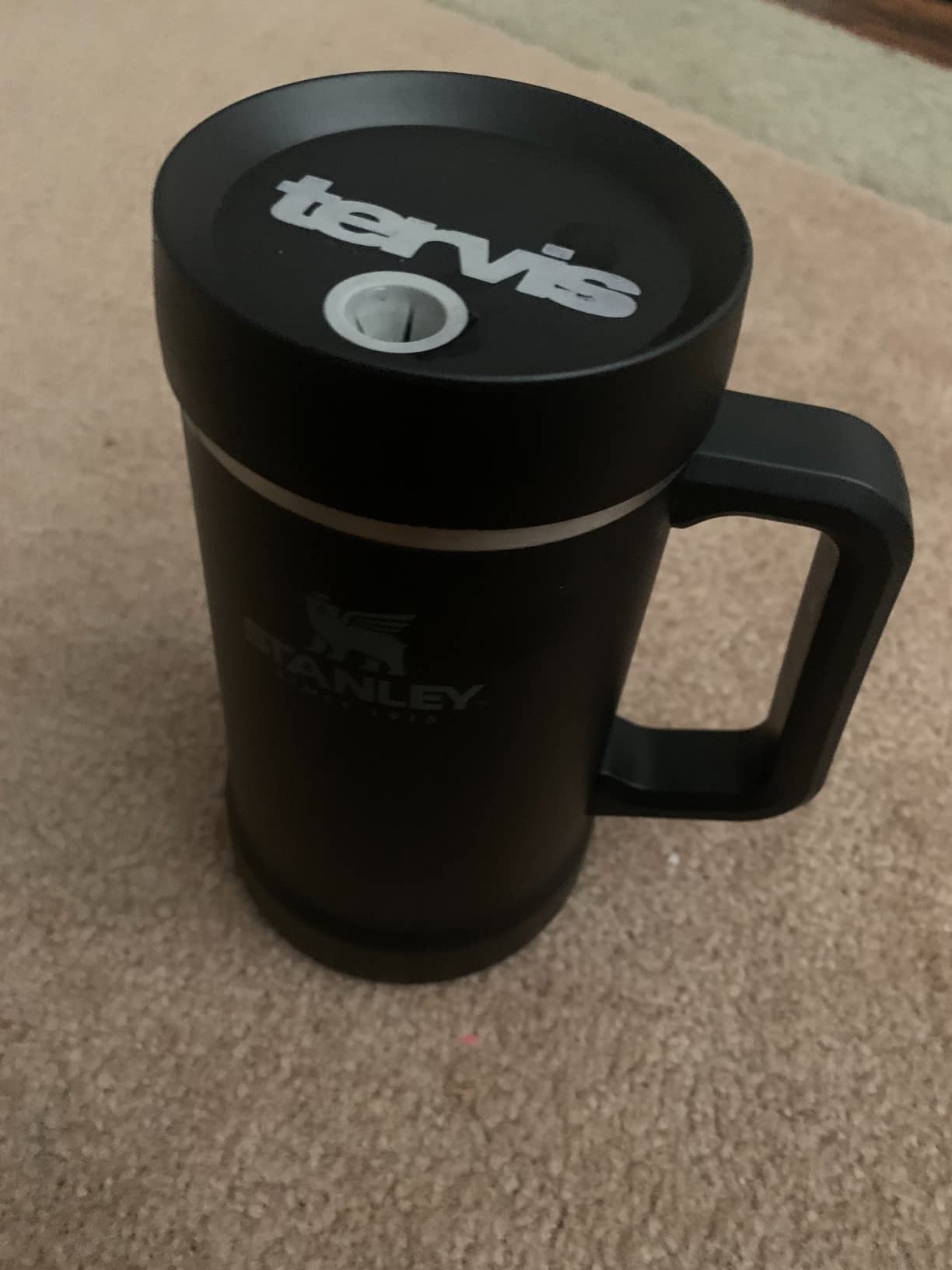 Stanley Stay-Chill Beer Stein 24 oz | Heavy Duty Big Grip Handle | Beer Tumbler Drink Cup, Holds 2 Cans | Insulated Stainless Steel Party Mug | BPA-Free Customer Review Stanley Stay-Chill Beer Stein 24 oz | Heavy Duty Big Grip Handle | Beer Tumbler Drink Cup, Holds 2 Cans | Insulated Stainless Steel Party Mug | BPA-Free - Customer Photo 2
