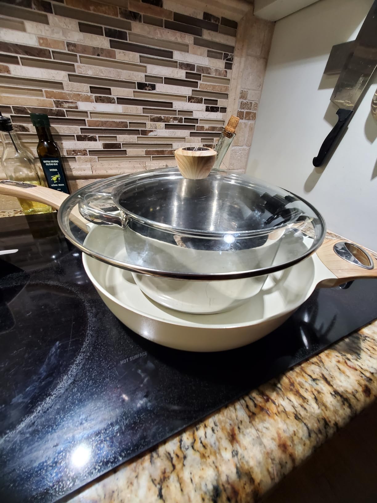 SENSARTE Nonstick Ceramic Frying Pan Skillet with Lid, 10 Inch Omelet Pan, Healthy Non Toxic Chef Pan, Induction Compatible Egg Pan with Heat Resistant Handle, Free of Intentionally Added PFAS/PTFE Customer Review SENSARTE Nonstick Ceramic Frying Pan Skillet with Lid, 10 Inch Omelet Pan, Healthy Non Toxic Chef Pan, Induction Compatible Egg Pan with Heat Resistant Handle, Free of Intentionally Added PFAS/PTFE - Customer Photo 1