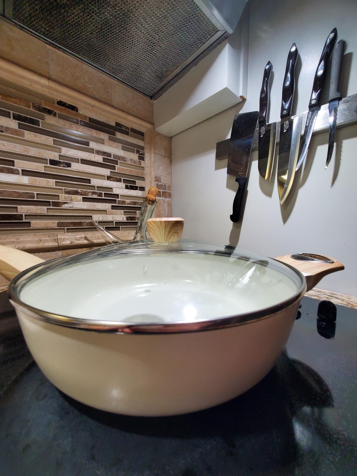 SENSARTE Nonstick Ceramic Frying Pan Skillet with Lid, 10 Inch Omelet Pan, Healthy Non Toxic Chef Pan, Induction Compatible Egg Pan with Heat Resistant Handle, Free of Intentionally Added PFAS/PTFE Customer Review SENSARTE Nonstick Ceramic Frying Pan Skillet with Lid, 10 Inch Omelet Pan, Healthy Non Toxic Chef Pan, Induction Compatible Egg Pan with Heat Resistant Handle, Free of Intentionally Added PFAS/PTFE - Customer Photo 2