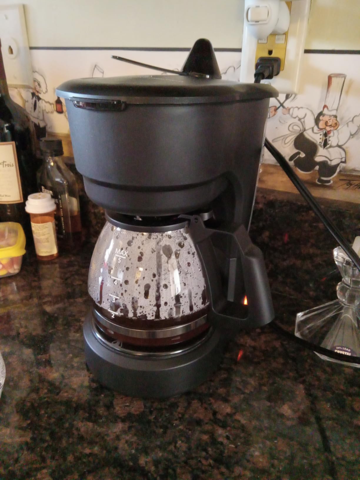 Electactic 5-Cup Programmable Drip Coffee Maker, Compact Coffee Machine with Digital Clock and 24-Hour Programmable Timer, Auto Shut-Off, Removable Filter Basket - Customer Photo 3