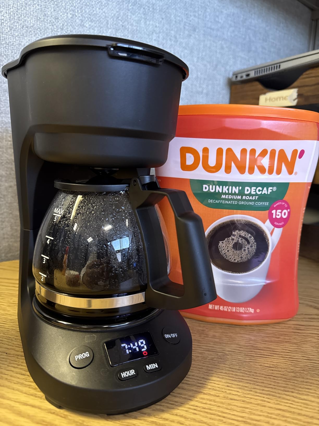 Electactic 5-Cup Programmable Drip Coffee Maker, Compact Coffee Machine with Digital Clock and 24-Hour Programmable Timer, Auto Shut-Off, Removable Filter Basket - Customer Photo 4