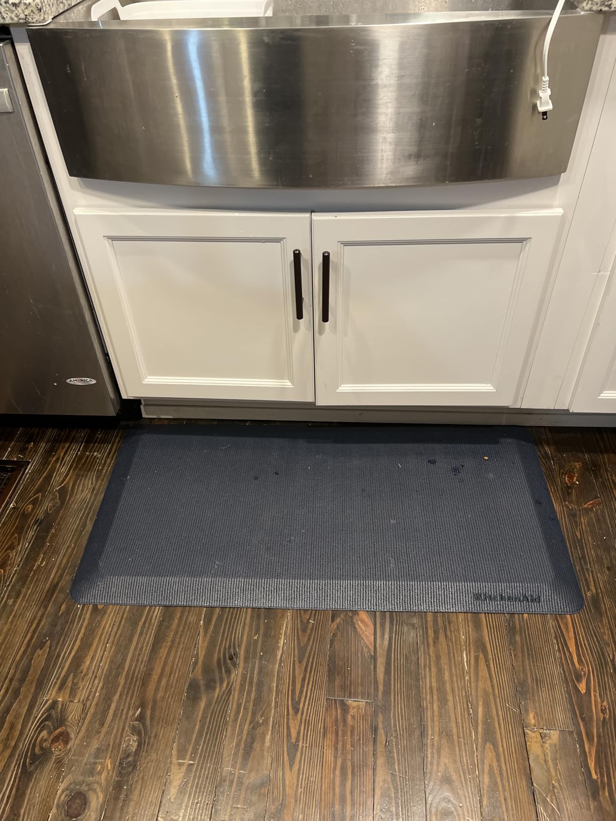 KitchenAid Gourmet Series Kitchen Comfort Gel Mat, Solid Basketweave, Ink Blue, 20 KitchenAid Gourmet Series Kitchen Comfort Gel Mat, Solid Basketweave, Ink Blue, 20