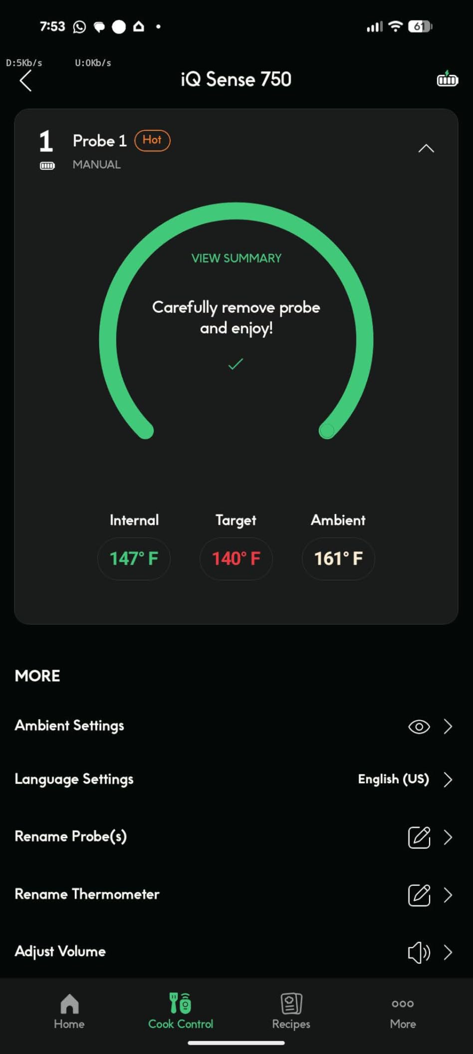 CHEF iQ Sense | Smart Wireless Meat Thermometer | 4 Ultra-Thin Probes | WiFi Unlimited Range | 1000°F Heat Safe | 5 Sensors | BBQ, Grill, Oven, Smoker, Air Fryer | Gen3 - Customer Photo 2