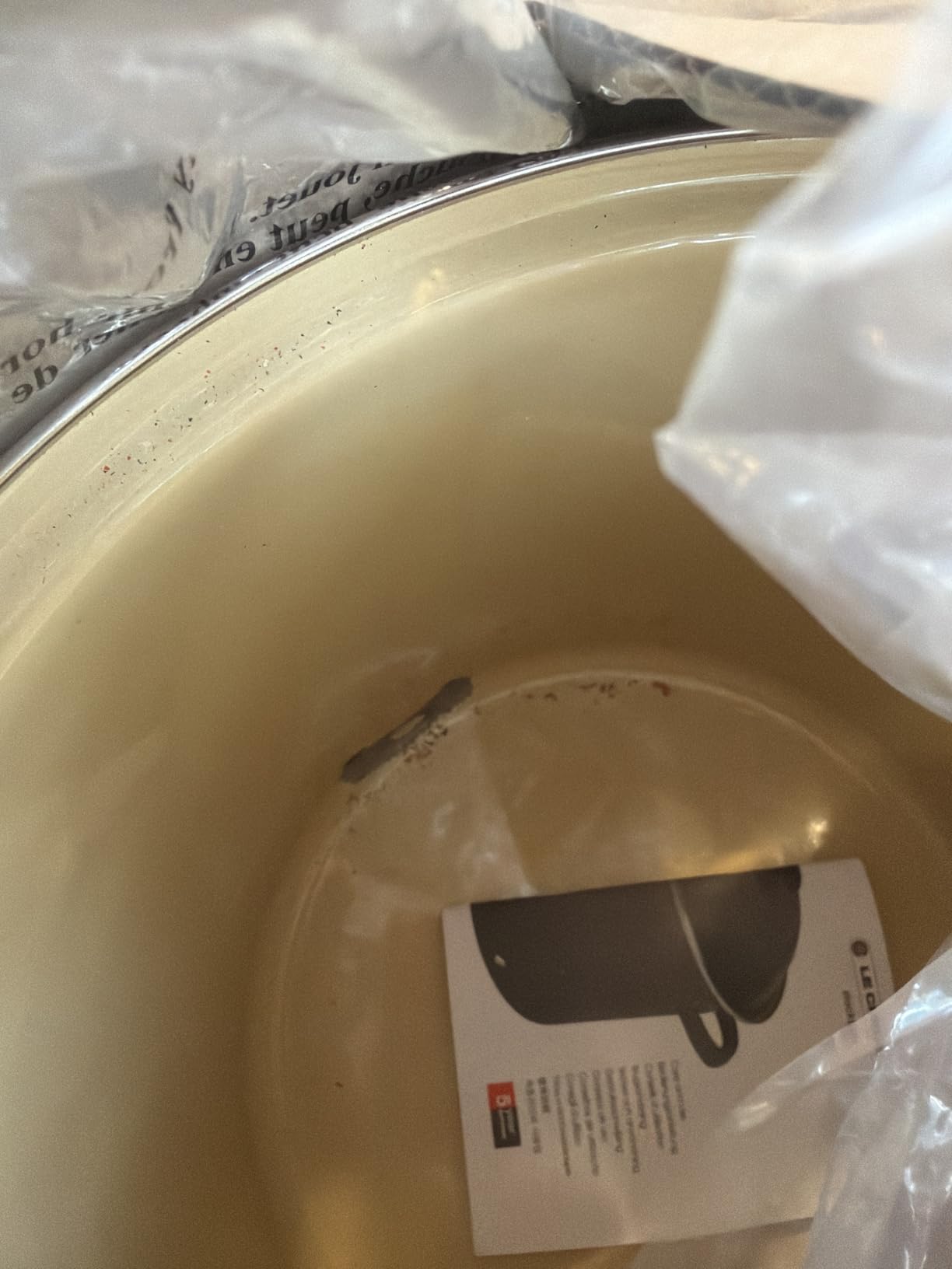 Le Creuset Enamel on Steel Traditional Stockpot, 8 qt., Sea Salt with Stainless Steel Knob - Customer Photo 4
