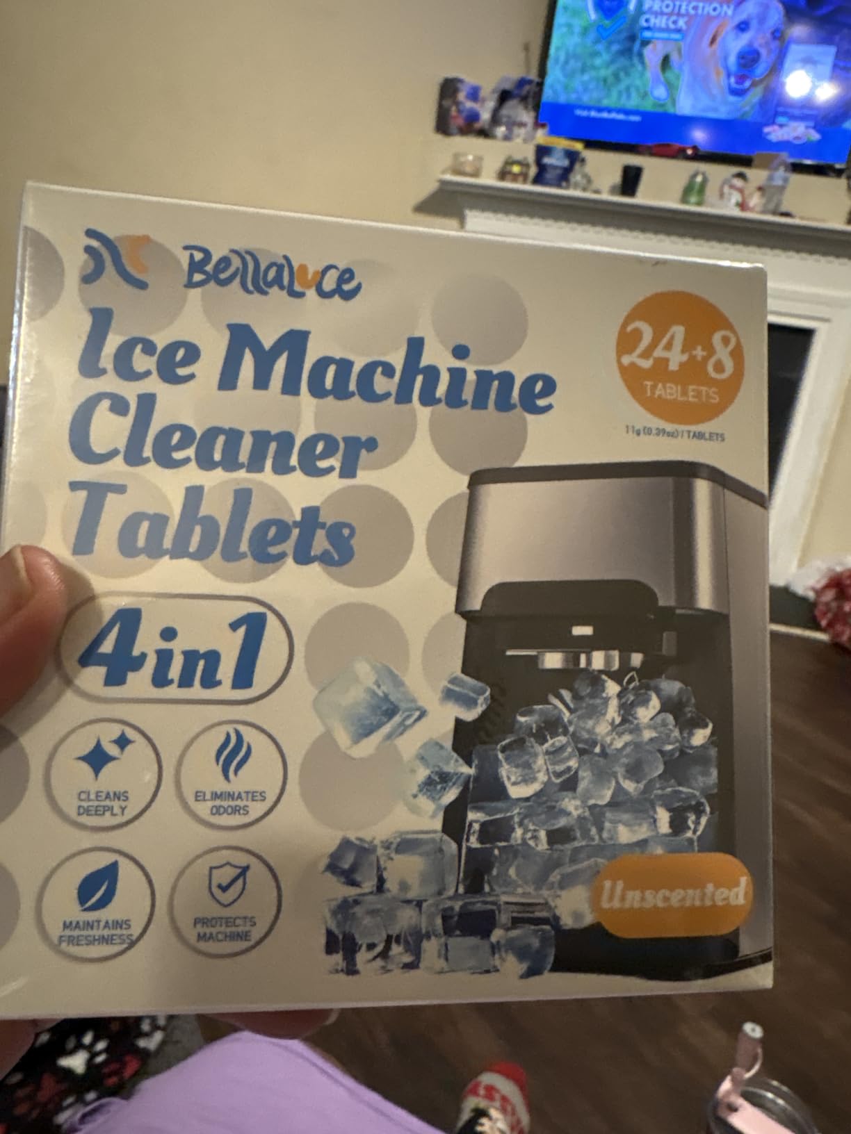 Bellaluce Ice Machine Cleaner Tablets Descaler (32 Pack) – Nickel-Safe Countertop Portable Commercial Ice Maker Cleaning – Remove Hard Water Buildup, Odor-Free, Crystal Clear Ice Customer Review Bellaluce Ice Machine Cleaner Tablets Descaler (32 Pack) – Nickel-Safe Countertop Portable Commercial Ice Maker Cleaning – Remove Hard Water Buildup, Odor-Free, Crystal Clear Ice - Customer Photo 2