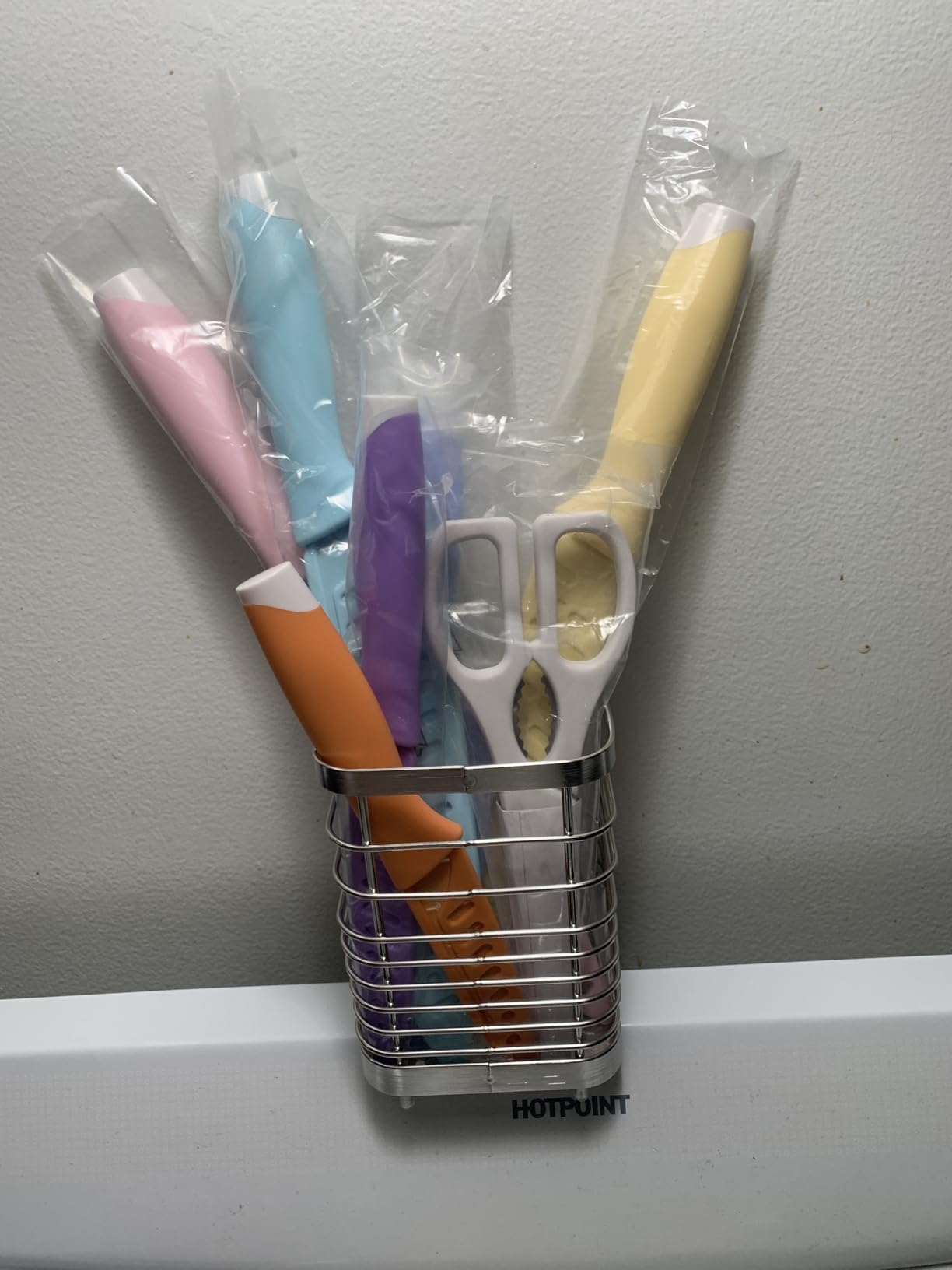 Knife set, 13 Pieces Kitchen Knives Set, Nonstick Ceramic Anti-Rust Coating and Blade Guard, Holiday Gifts for Kitchen, Camping Essentials - Customer Photo 1