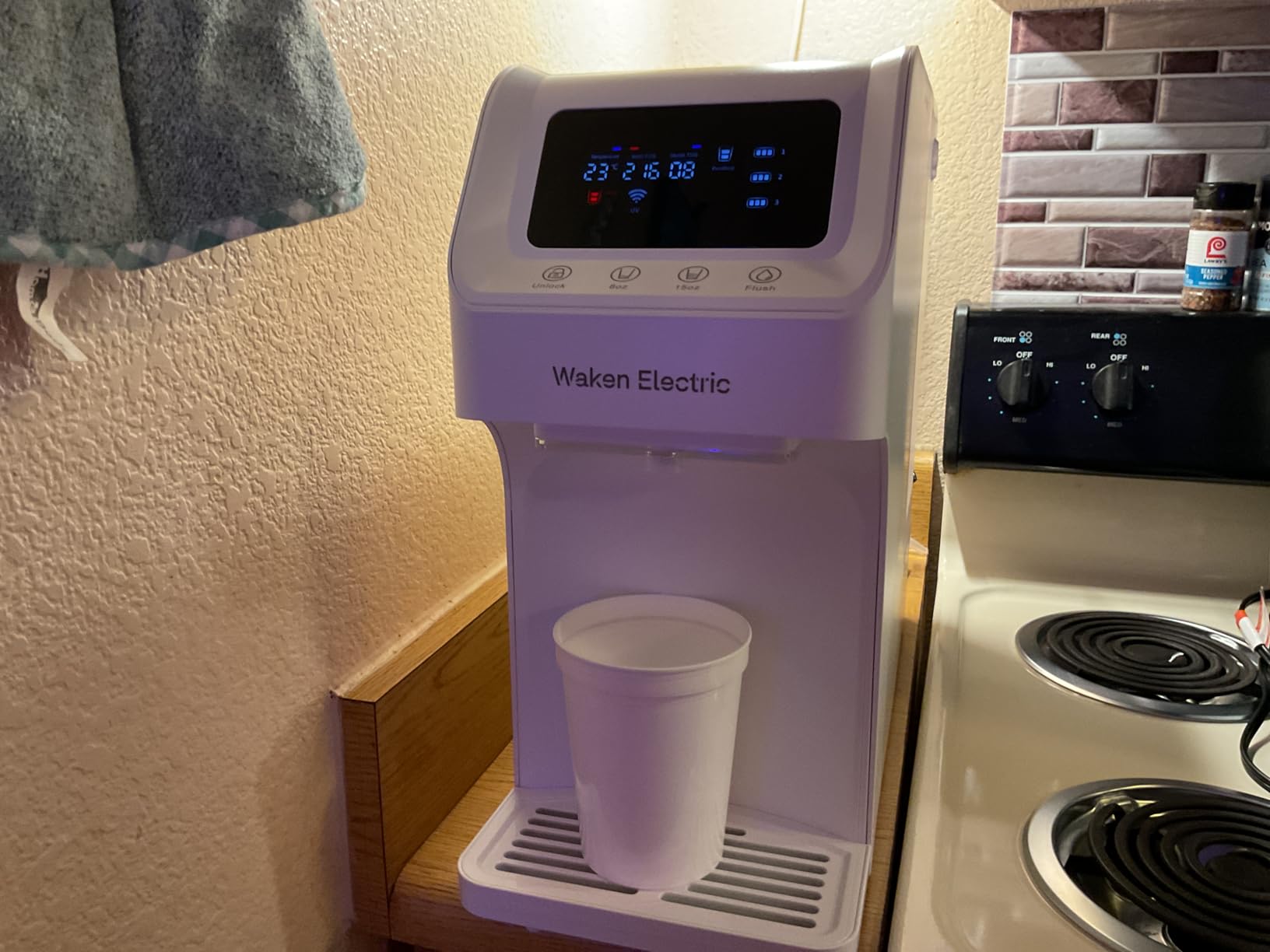 Waken Electric C11S Reverse Osmosis Water Filtration System Countertop 180oz Water Tank 4:1 Pure to Drain 8 Stage RO Filter No Installation for Home Apartment Condo RV customer photo 2