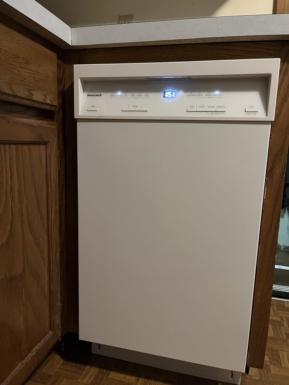 Honeywell 18 Inch Dishwasher with 8 Place settings, 6 Washing Programs, Stainless Steel Tub, UL/Energy Star- Black - Customer Photo 1