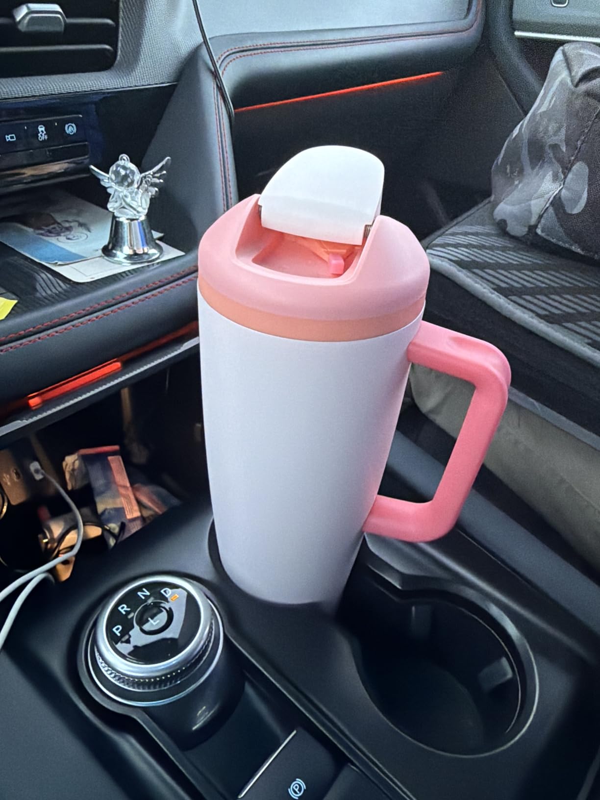 Owala FreeSip Tumbler - Stainless Steel-40-oz.-Orange/Tan(Sparkling Sherbet) - Customer Photo 4
