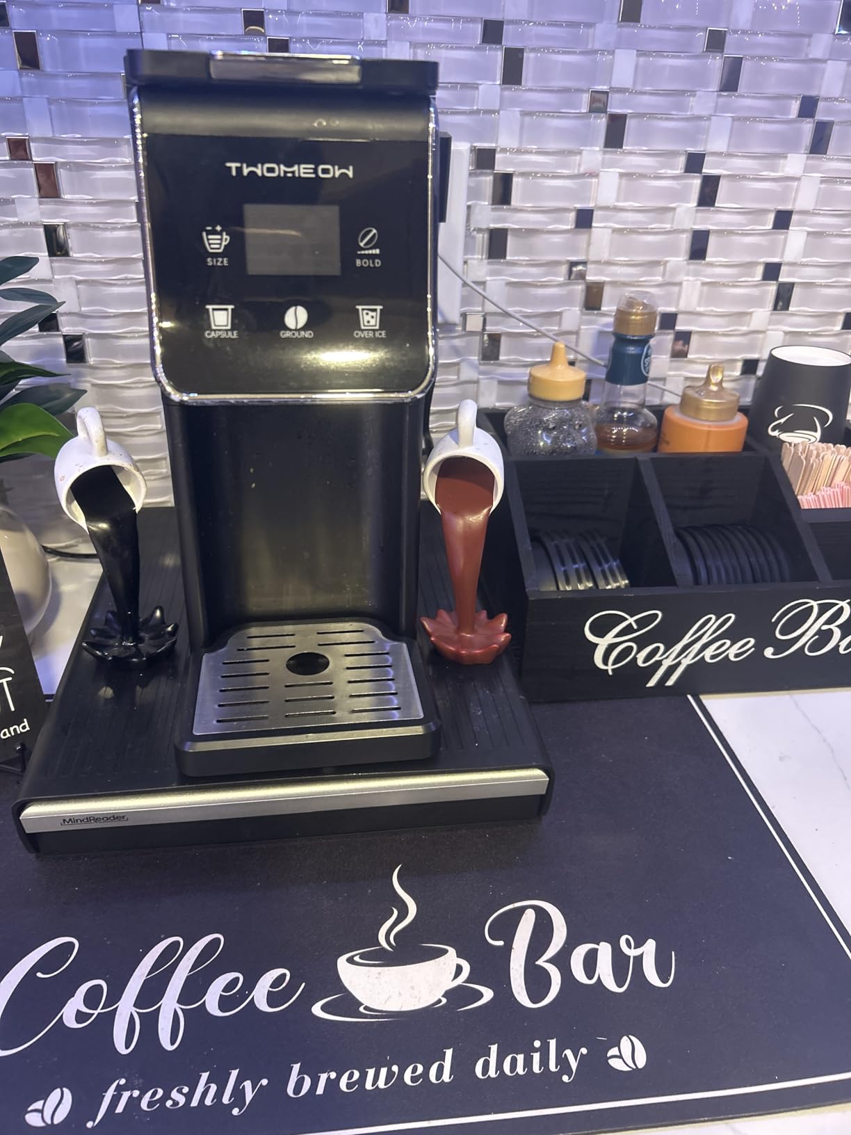Coffee Maker Hot & Iced With Bold Setting, Single Serve Coffee Maker For K Cup And Grounds, 52 Oz Removable Water Tank, 6-14 Oz Brew Sizes, One Cup Kcup Coffee Machine With Reusable Filter Customer Review Coffee Maker Hot & Iced With Bold Setting, Single Serve Coffee Maker For K Cup And Grounds, 52 Oz Removable Water Tank, 6-14 Oz Brew Sizes, One Cup Kcup Coffee Machine With Reusable Filter - Customer Photo 1
