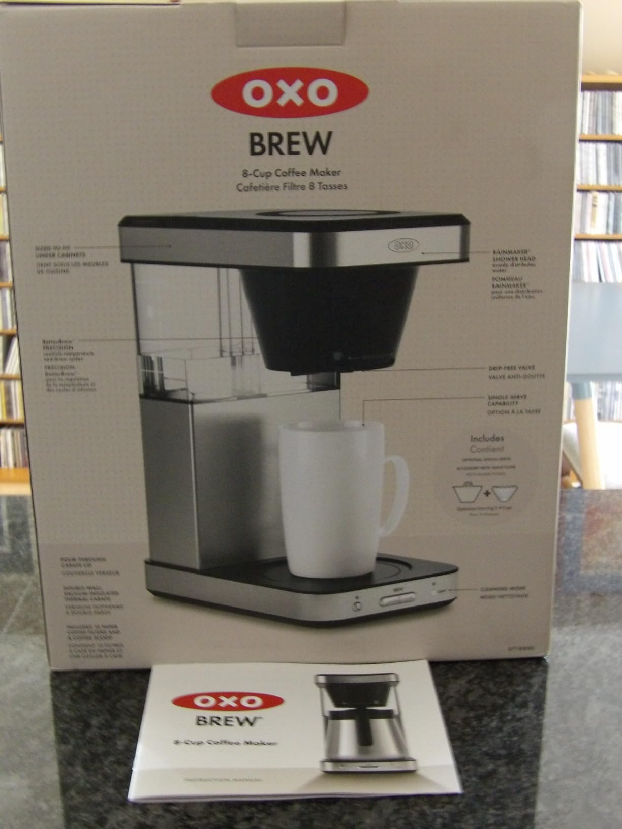 OXO Brew 8-Cup Coffee Maker with Podless Single-Serve Function and Glass Carafe - Customer Photo 2