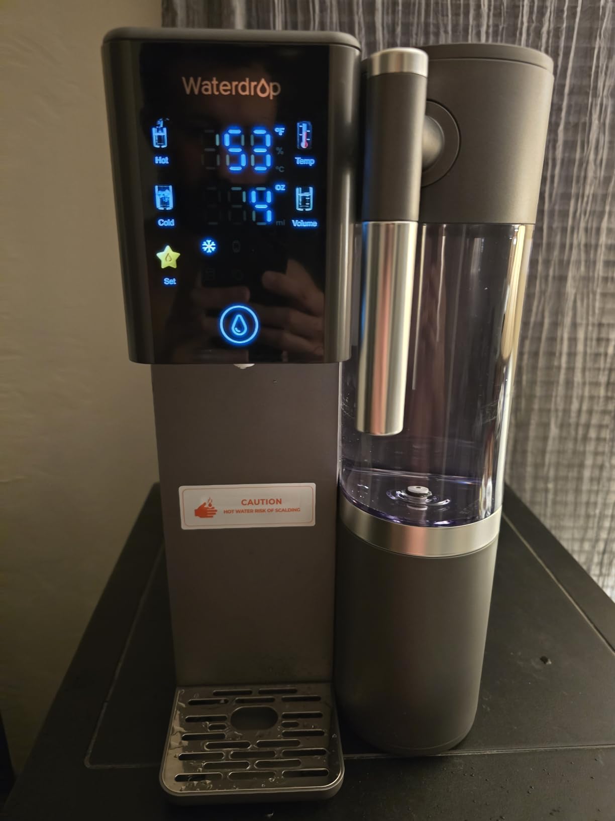 Waterdrop WD-A2 Countertop Reverse Osmosis System, Hot and Cold RO System, Portable Pure Water Tank, Bottleless Water Cooler, 6 Temperature Settings, Hot Cold Room Water, 3:1 Pure to Drain - Customer Photo 3