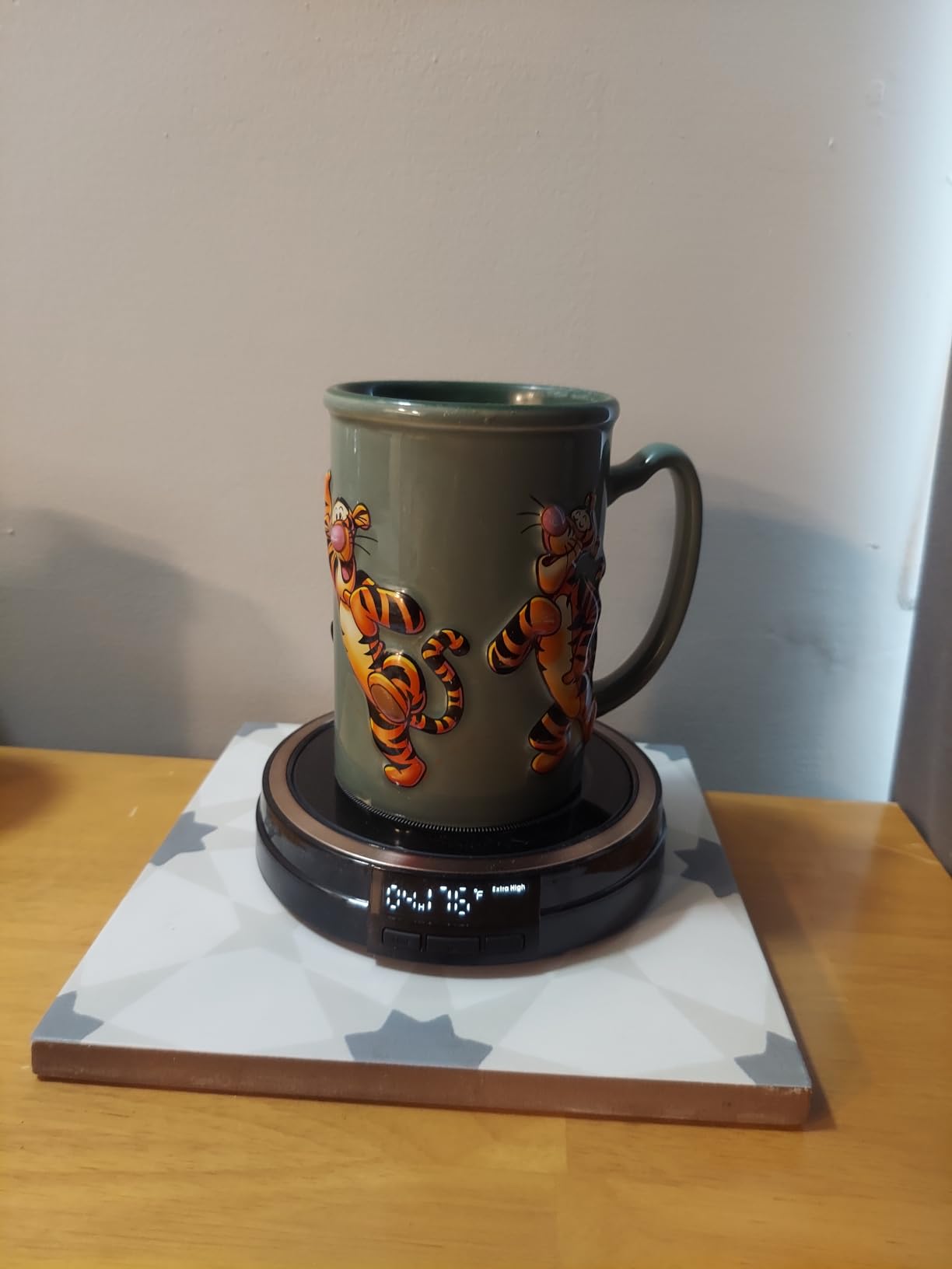 Coffee Mug Warmer for Desk, 50W Fast Heating Cup Warmer with Smart Display, 4 Temps & 12H Timer, Auto Shut Off - Customer Photo 1
