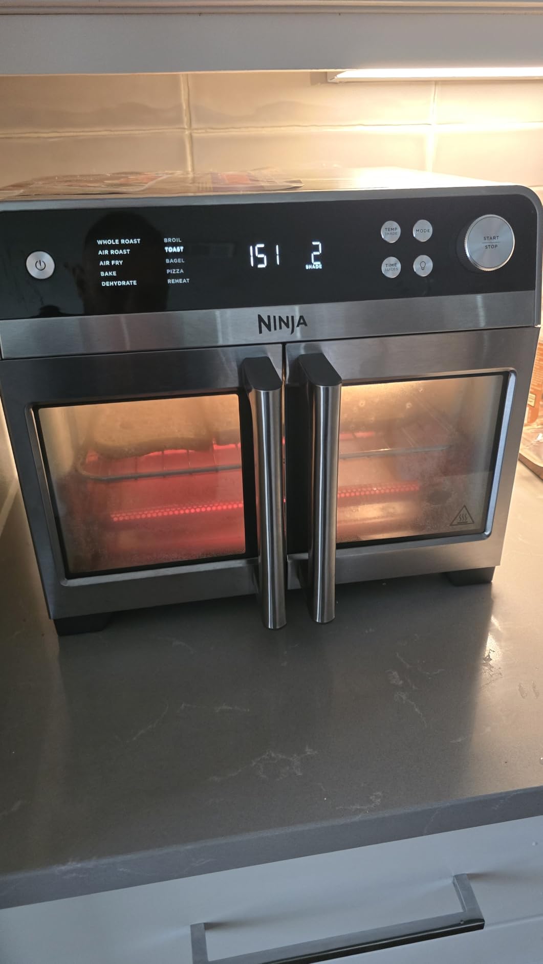 Ninja | French Door Premier | Air Fryer, Convection Oven, Toaster | 5-qt Air Fry Basket, Sheet Pan, Wire Rack, Broil Rack | PFAS-free Cooking Surface, Dishwasher-safe Accessories | FO101 (NEW) Customer Review Ninja | French Door Premier | Air Fryer, Convection Oven, Toaster | 5-qt Air Fry Basket, Sheet Pan, Wire Rack, Broil Rack | PFAS-free Cooking Surface, Dishwasher-safe Accessories | FO101 (NEW) - Customer Photo 3