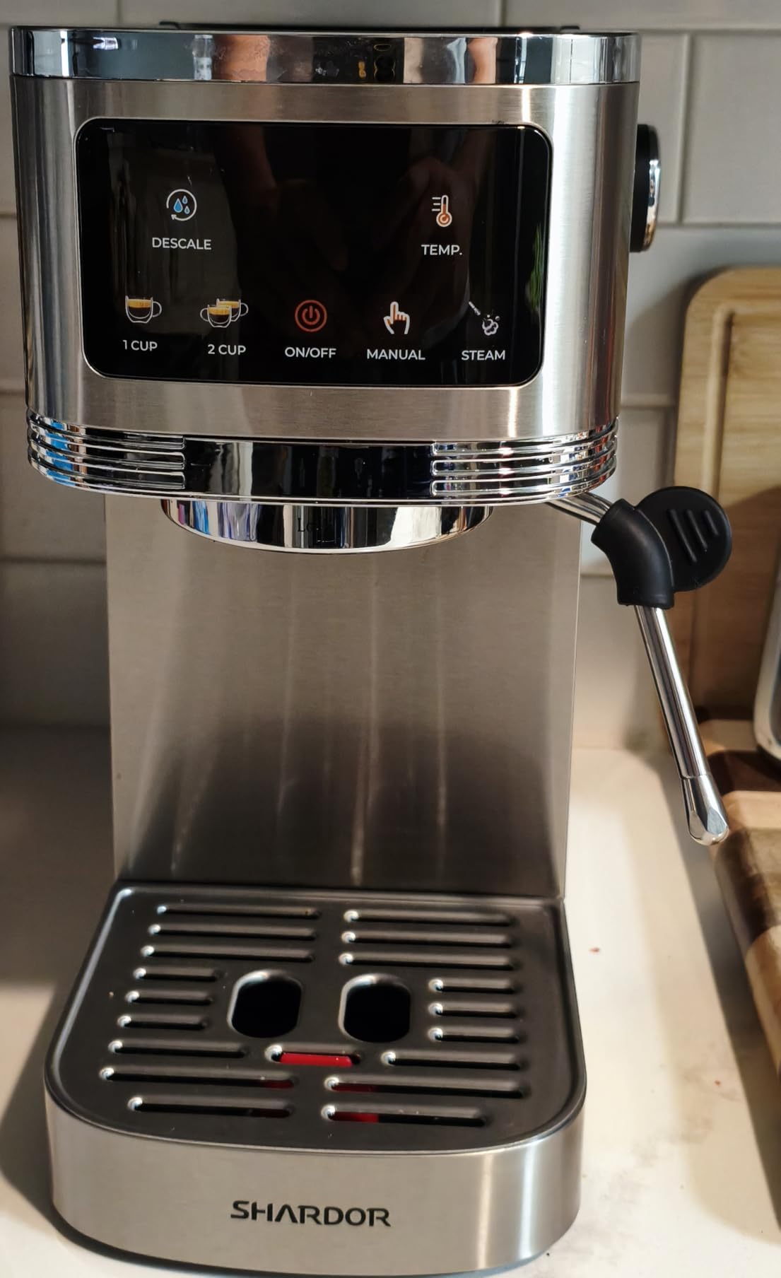 SHARDOR Espresso Machine 20 Bar, Professional Espresso Machine with Milk Frother and Touchscreen, Expresso Coffee Machines with Adjustable Temperature,for Cappuccino, Latte - Customer Photo 2