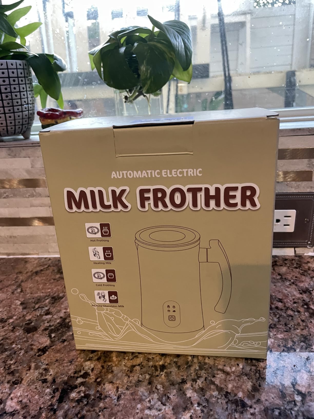 Electric Milk Frother, 4 in 1 Milk Steamer,11.8oz/350ml Automatic Warm and Cold Foam Maker for Coffee,Latte, Cappuccino, Macchiato, Hot Chocolate - Customer Photo 1