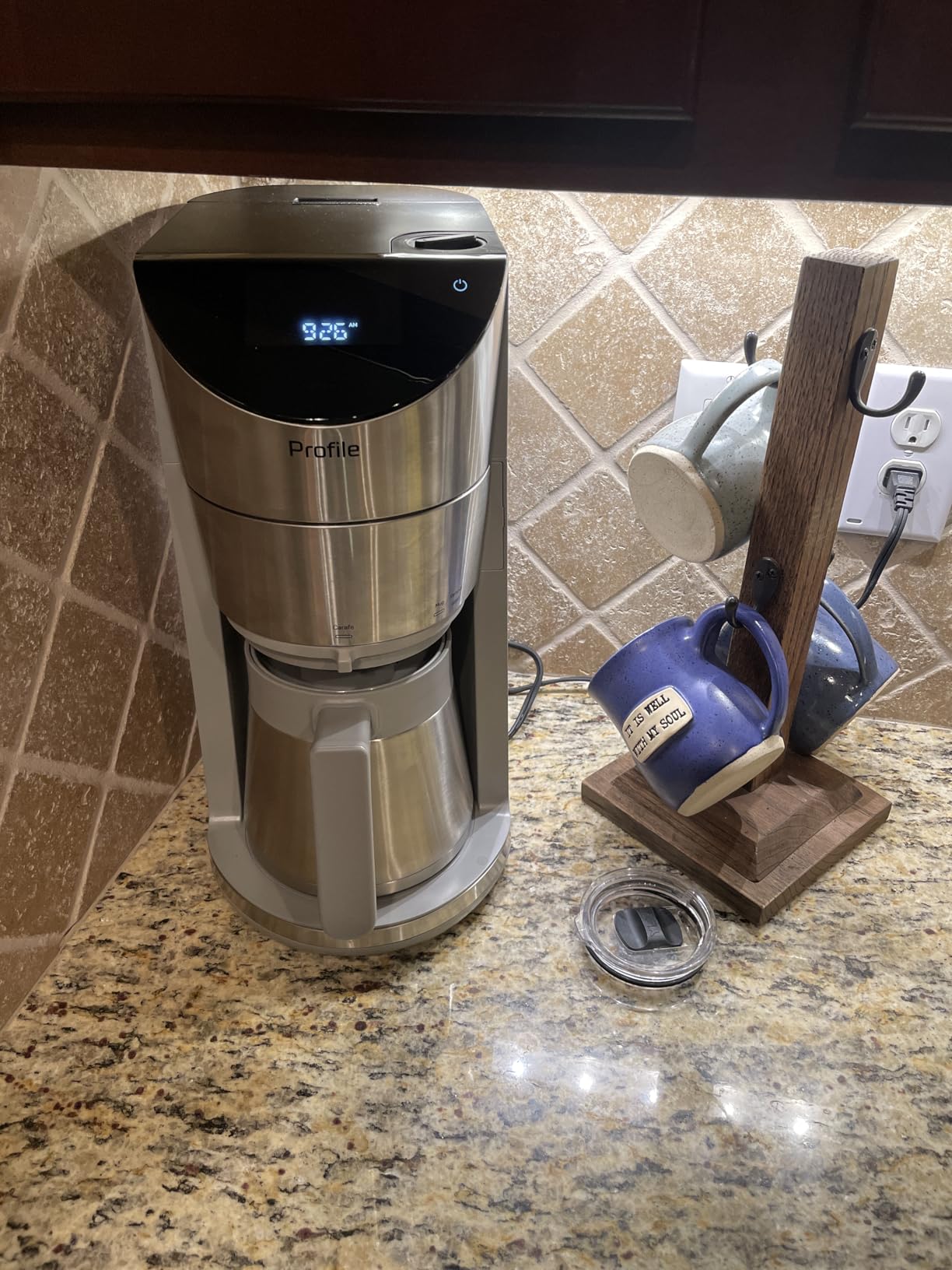 GE Profile Smart Grind & Brew Coffee Maker w/Podless Single Serve, 90oz Water Reservoir, 10 Cup Thermal Carafe, Voice Control, Adjustable Burr Grinder, SCA Certified, Barista-Quality, Stainless Steel - Customer Photo 2